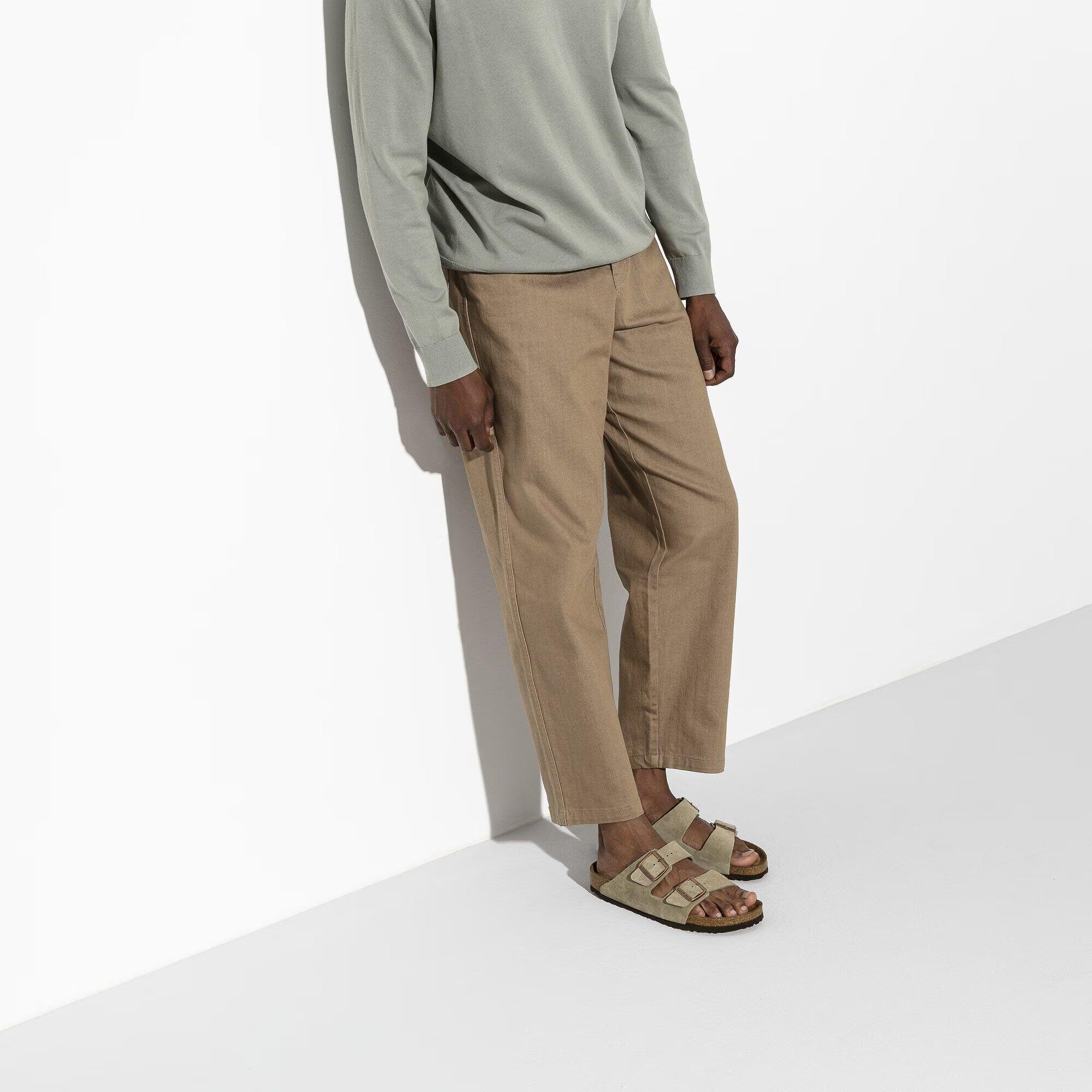 Product image 4 of 8 of Birkenstock Unisex Arizona Soft Footbed Suede Leather Sandals - Taupe