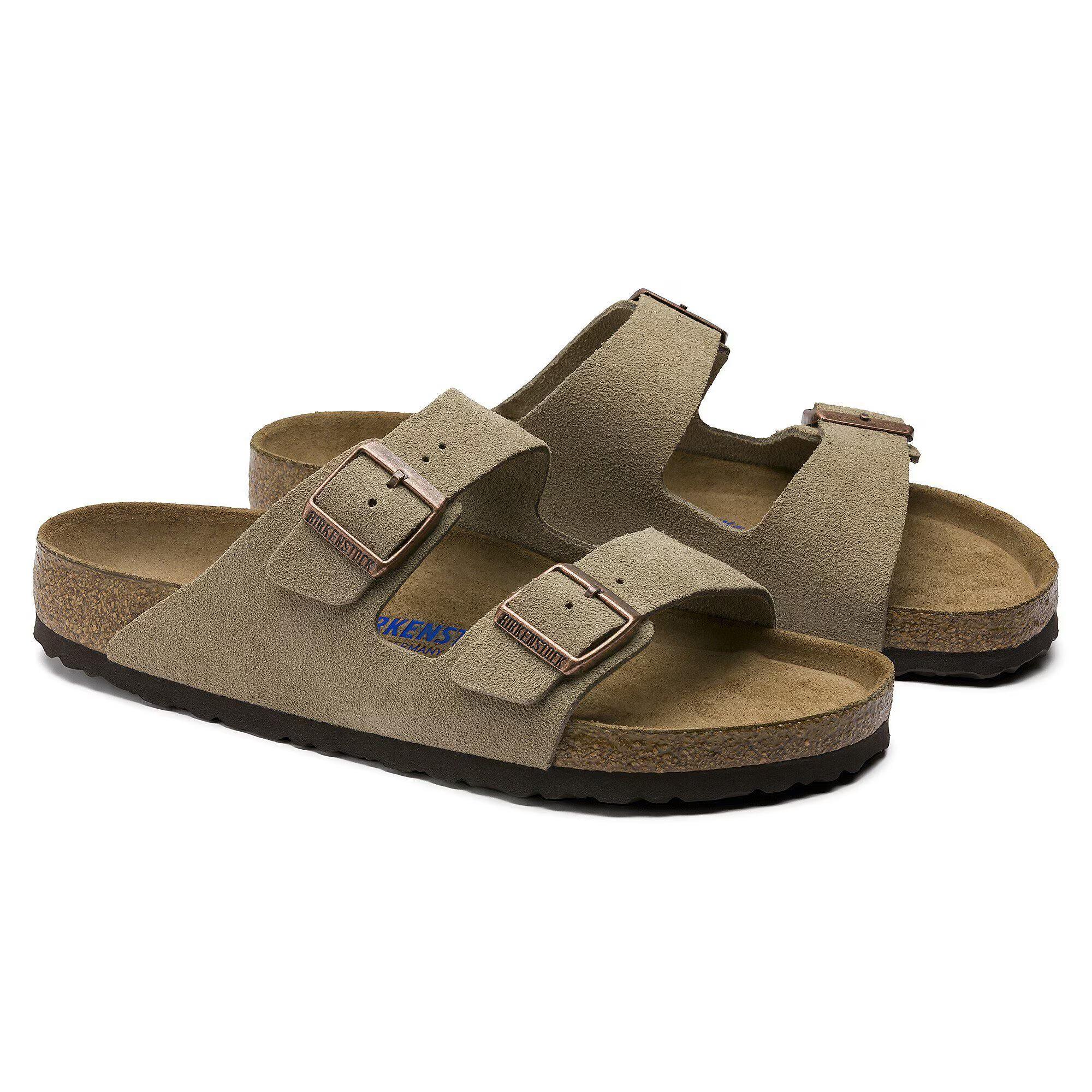 Product image 5 of 8 of Birkenstock Unisex Arizona Soft Footbed Suede Leather Sandals - Taupe