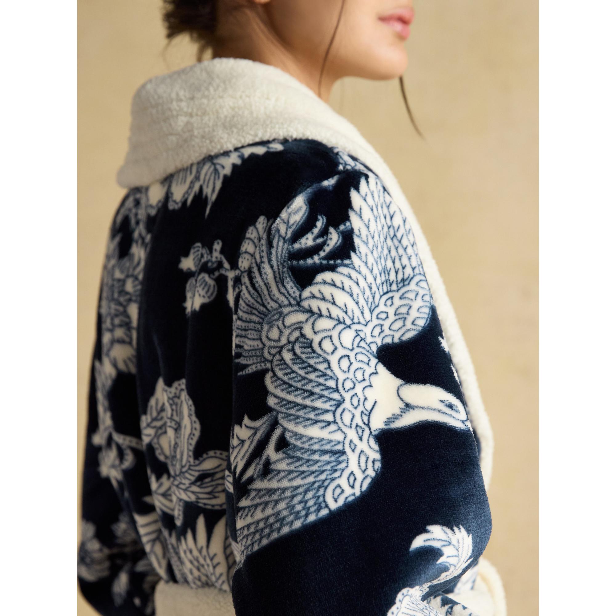 Product image 6 of 7 of Joules Women's Matilda Dressing Gown - Navy