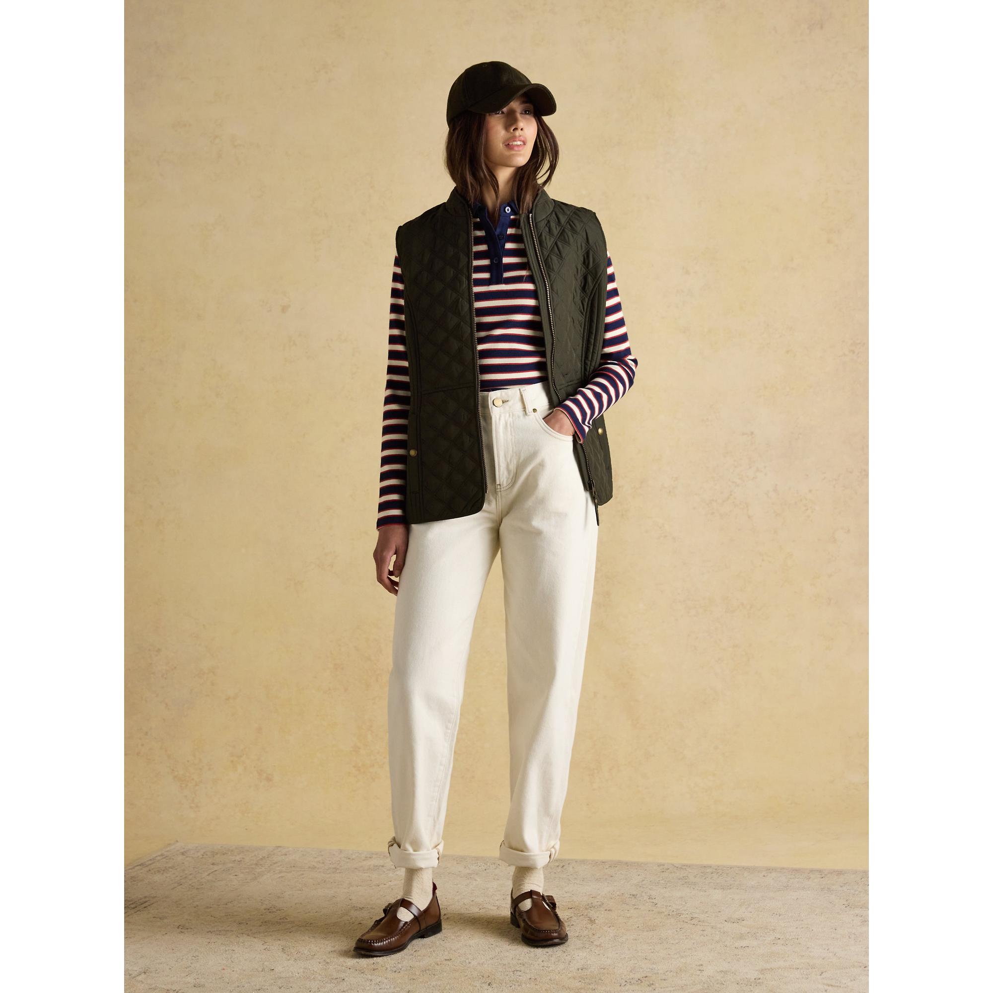 Product image 8 of 10 of Joules Women's Minx Showerproof Diamond Quilted Gilet - Green