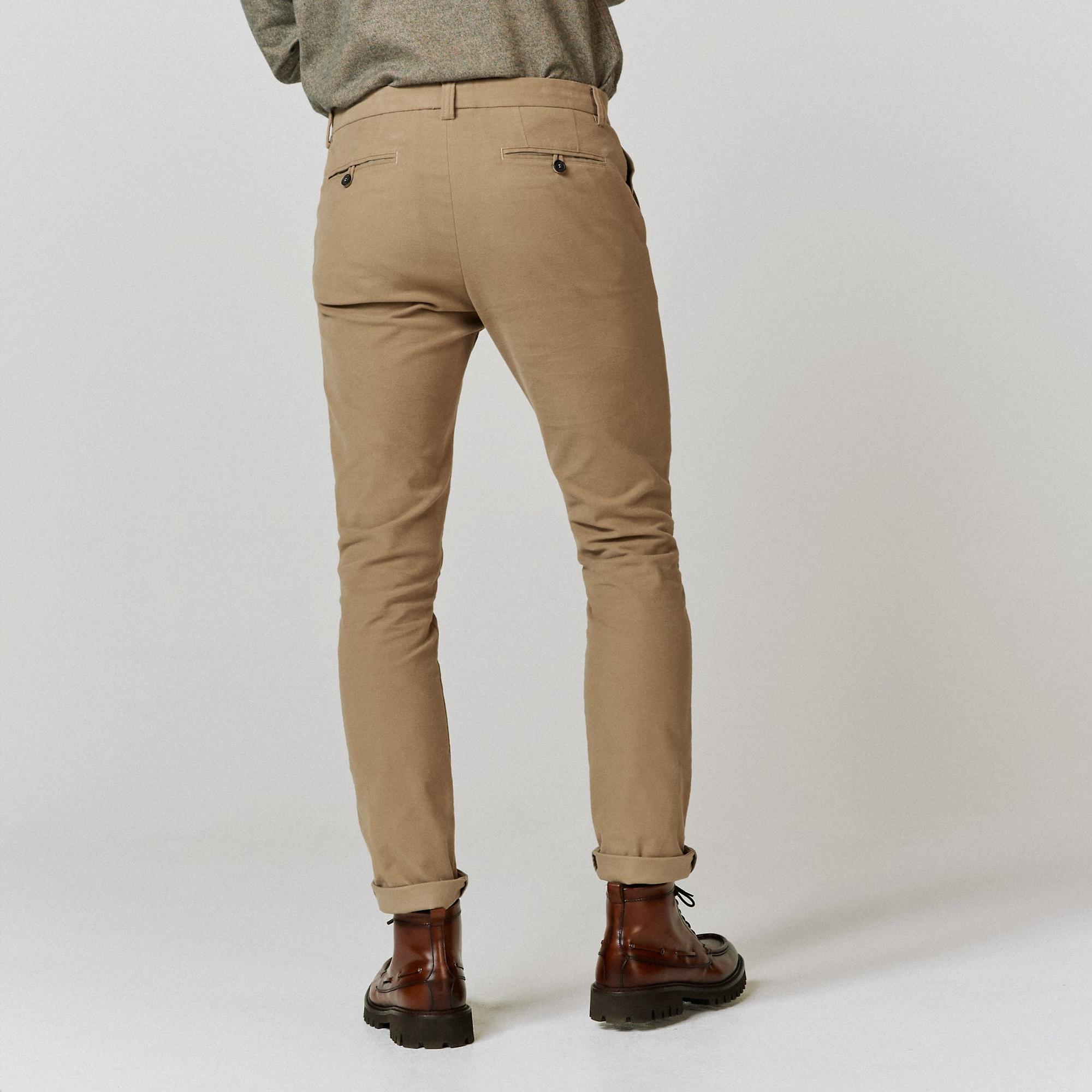 Product image 3 of 8 of Oliver Sweeney Men's Ahakista Cotton Moleskin Trousers - Mole