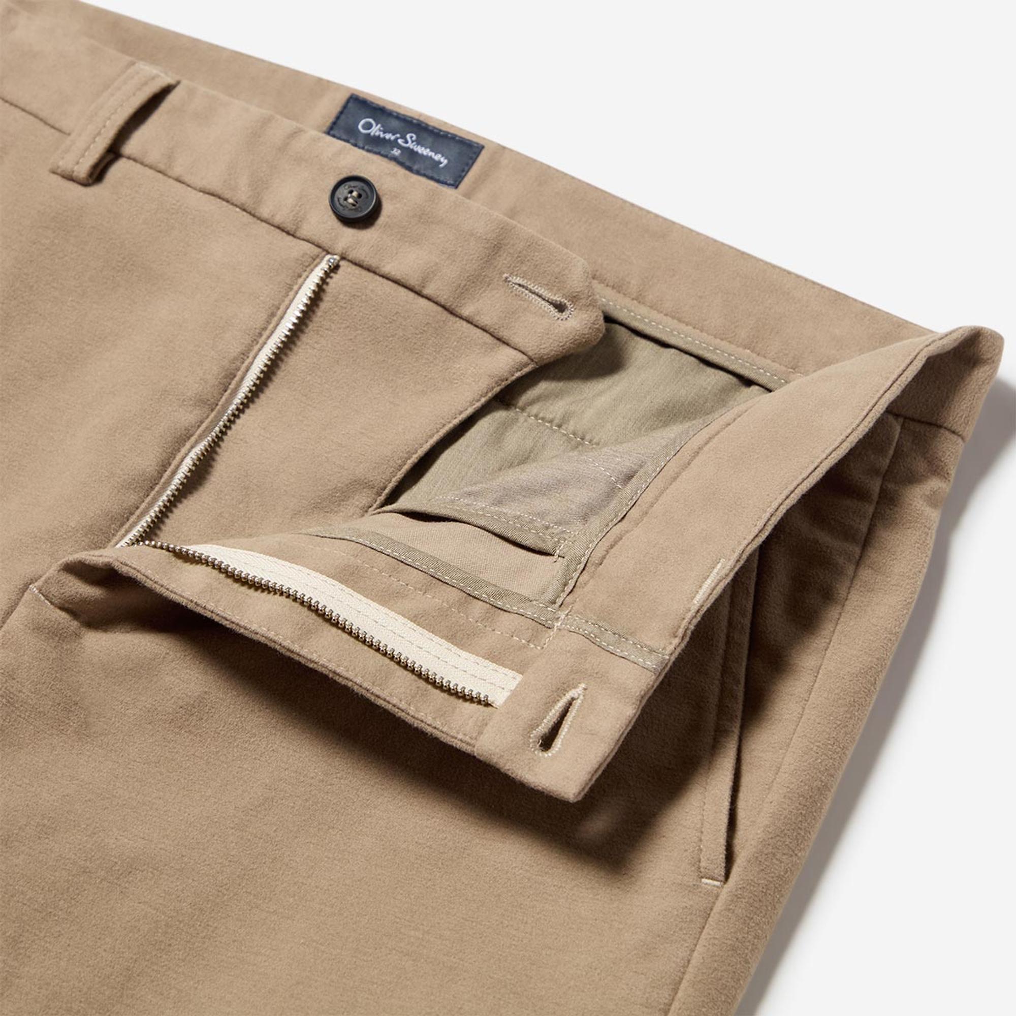 Product image 6 of 8 of Oliver Sweeney Men's Ahakista Cotton Moleskin Trousers - Mole