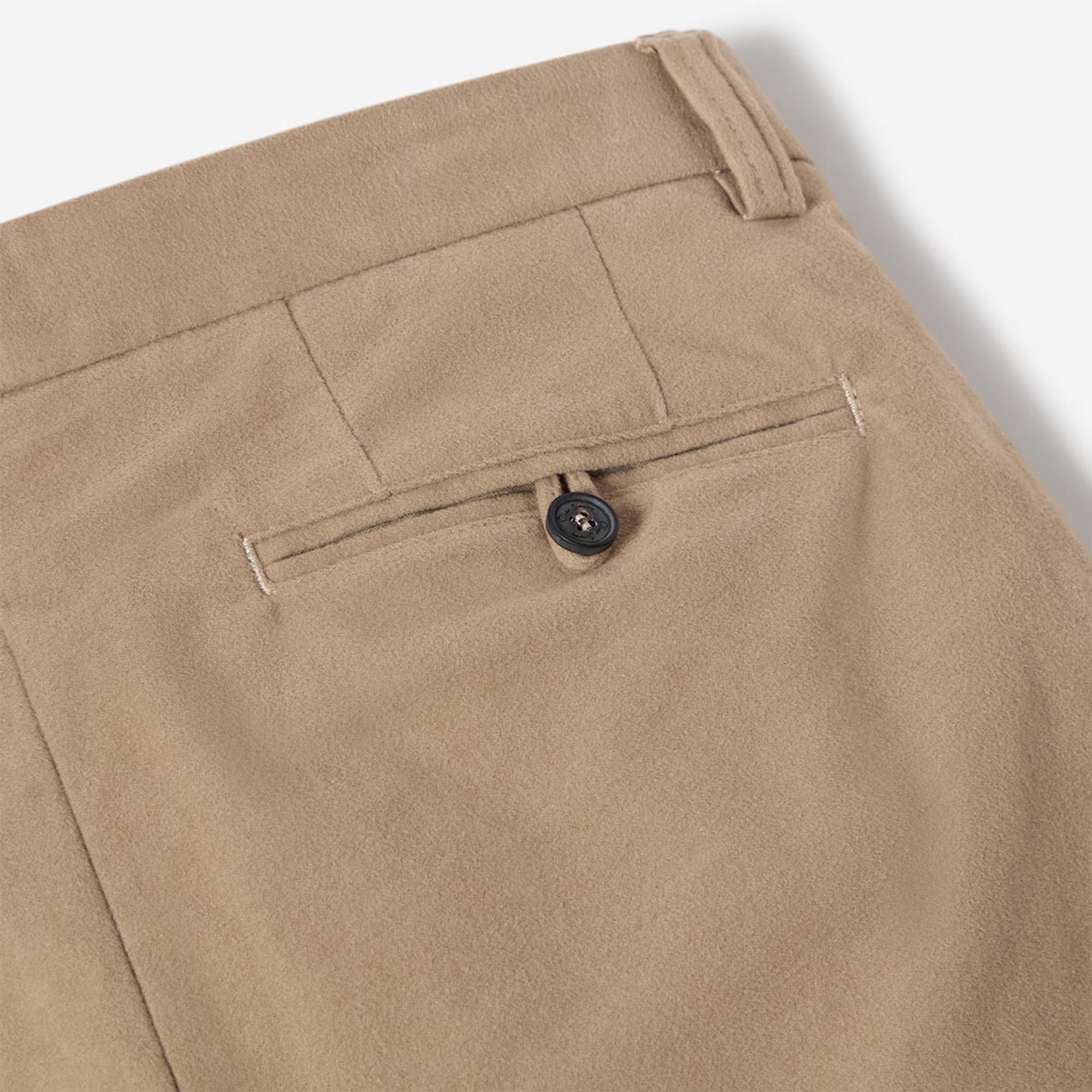 Product image 7 of 8 of Oliver Sweeney Men's Ahakista Cotton Moleskin Trousers - Mole