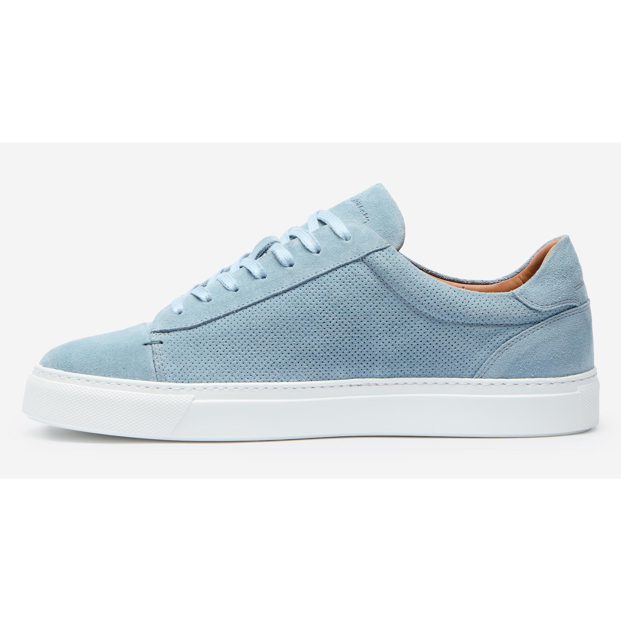 Product image 6 of 6 of Oliver Sweeney Men's Almada Perforated Calf Suede Cupsole Trainers - Blue