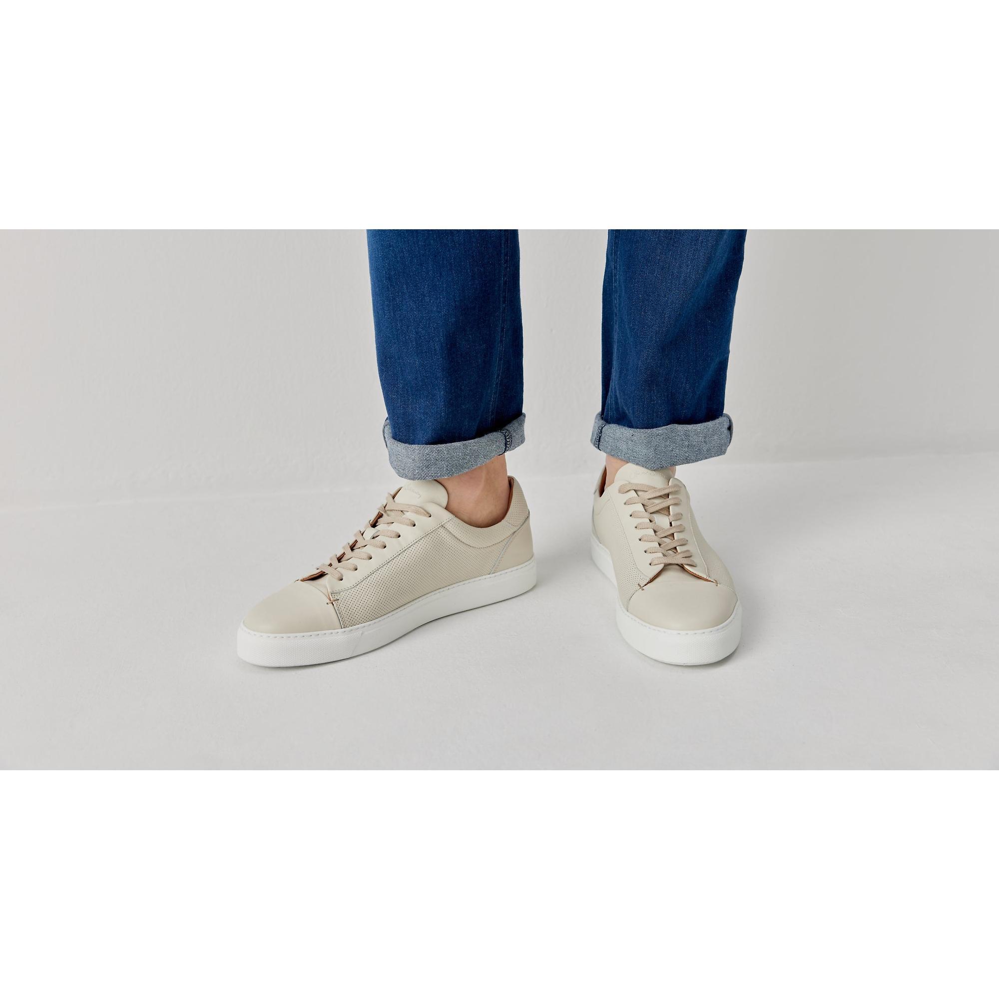 Product image 3 of 7 of Oliver Sweeney Men's Almada Leather Trainers - Off White