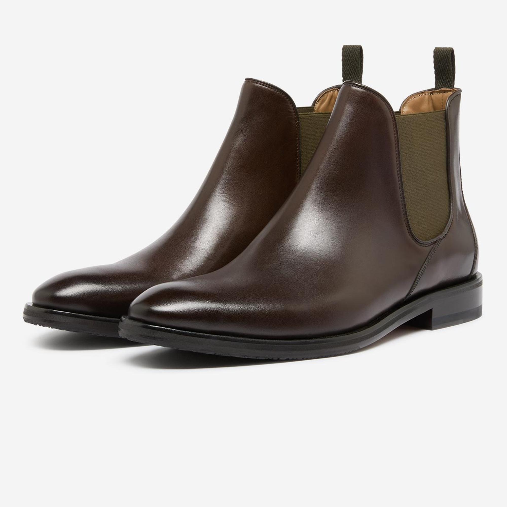 Product image 2 of 5 of Oliver Sweeney Men's Andante Antiqued Leather Chelsea Boots - Brown