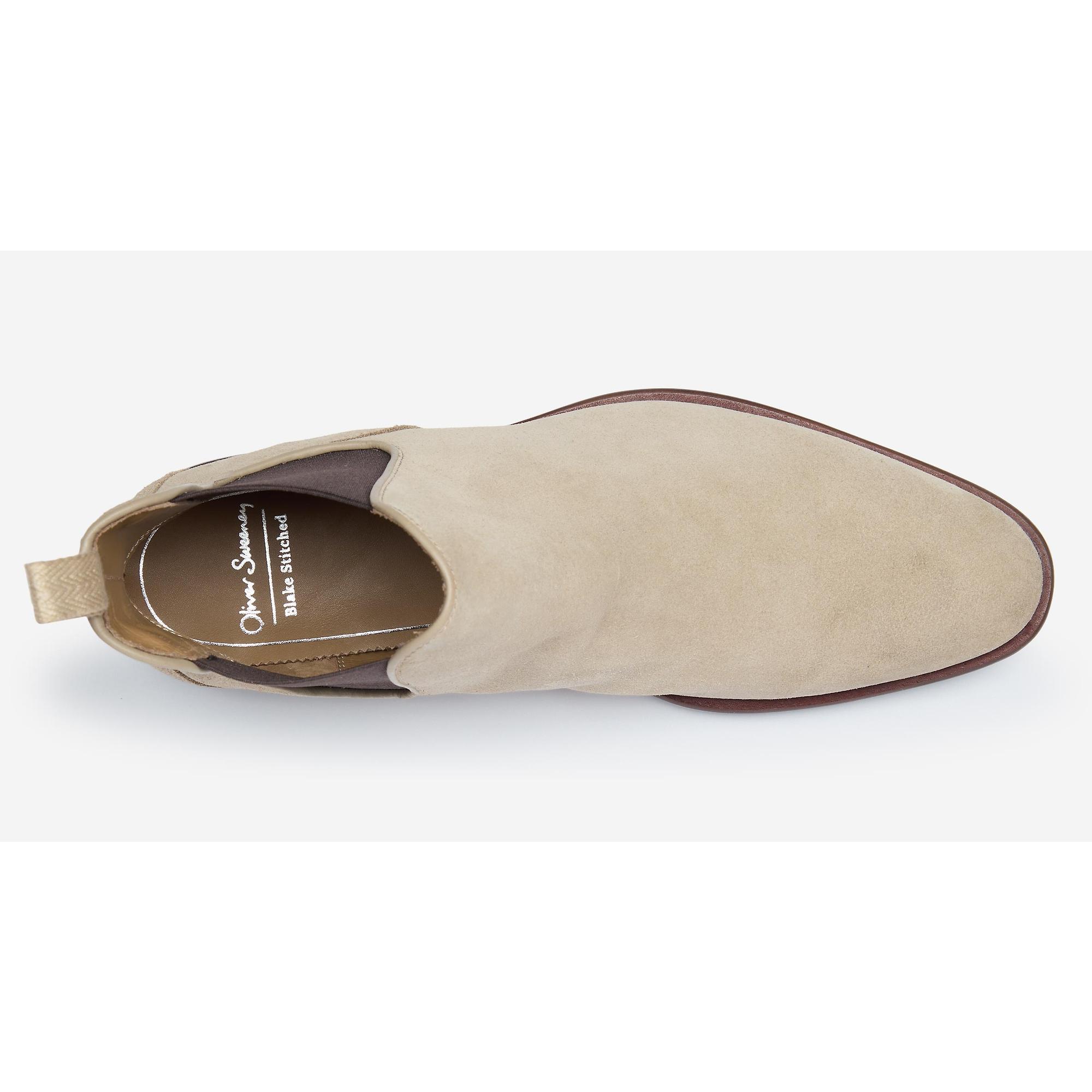 Product image 4 of 5 of Oliver Sweeney Men's Andante Calf Suede Chelsea Boots - Sand