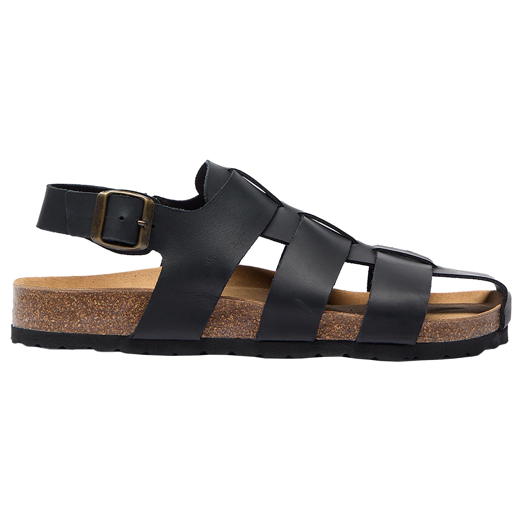 Product image 1 of 6 of Oliver Sweeney Men's Astorga Calf Leather Fisherman Sandals - Black