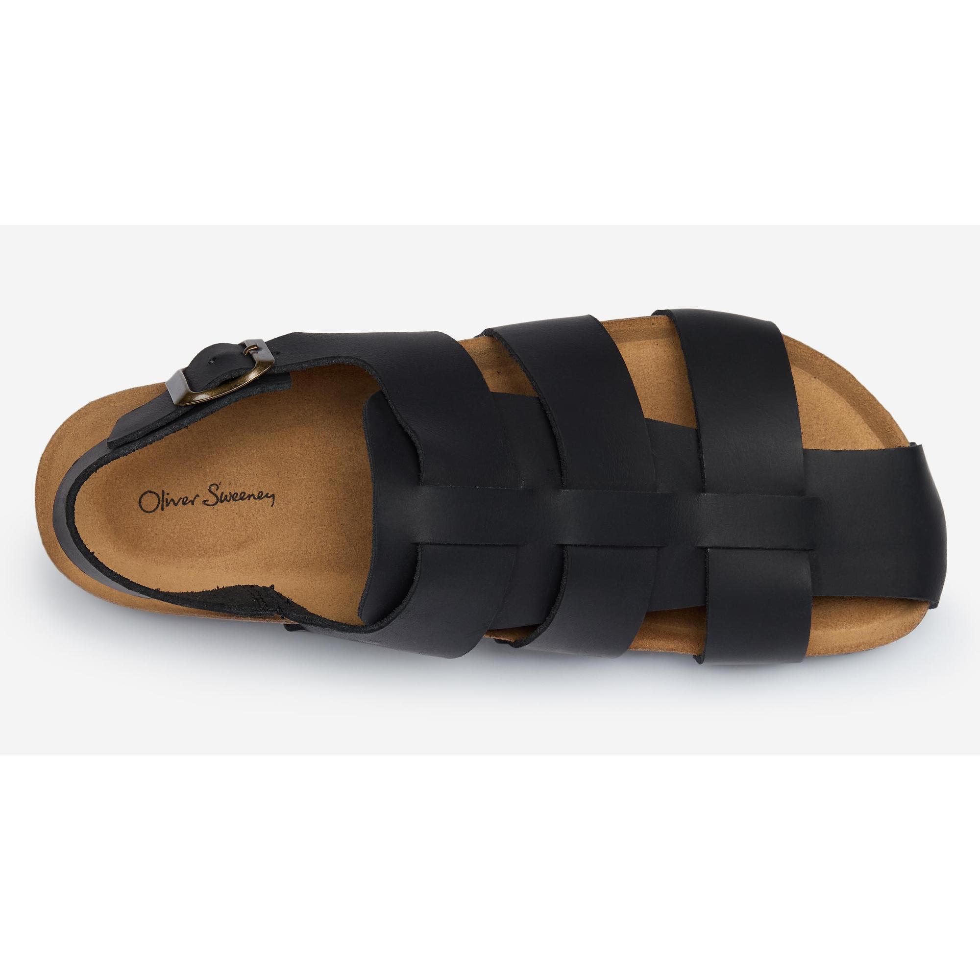 Product image 4 of 6 of Oliver Sweeney Men's Astorga Calf Leather Fisherman Sandals - Black