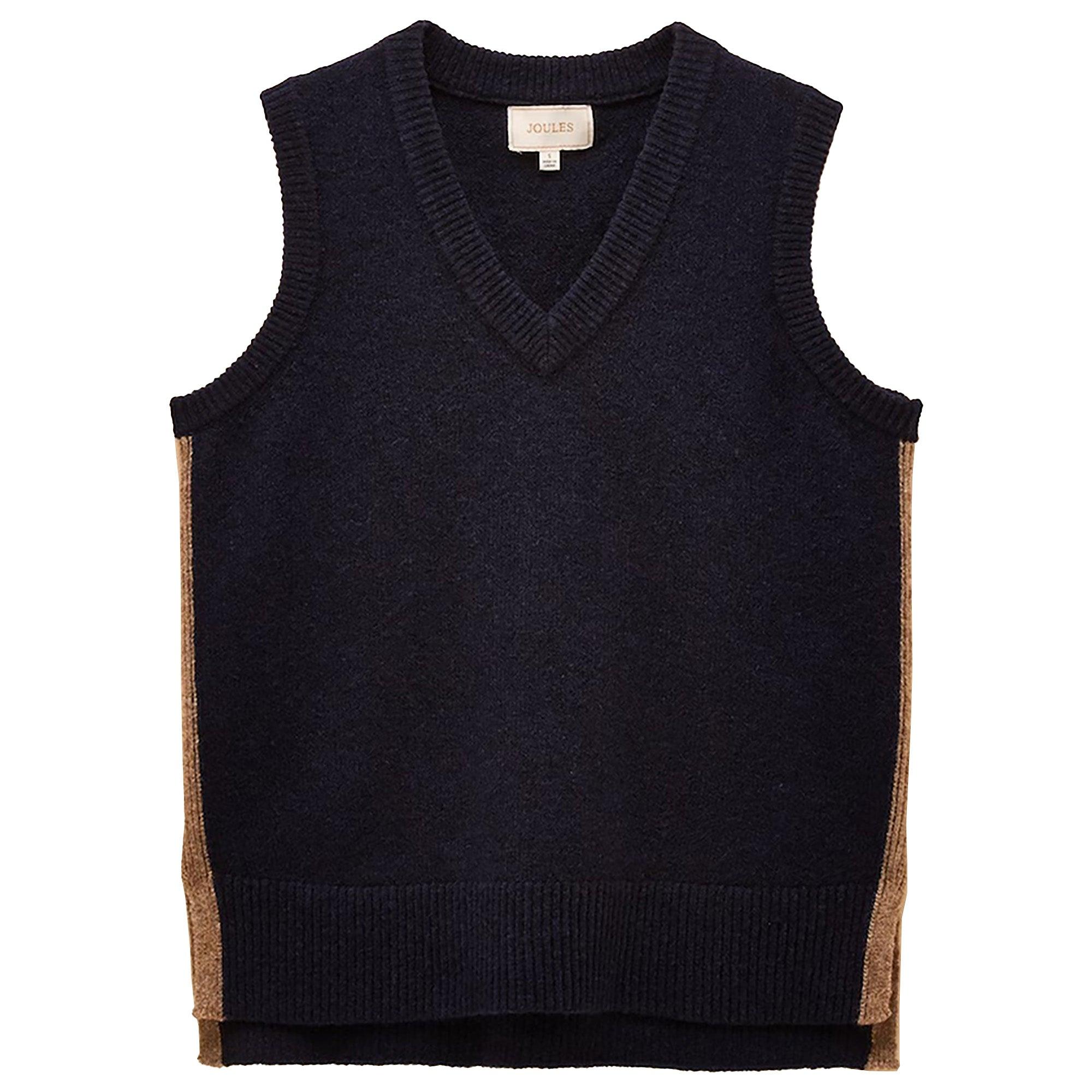 Product image 1 of 4 of Joules Women's Holly Long Knitted Vest - Navy