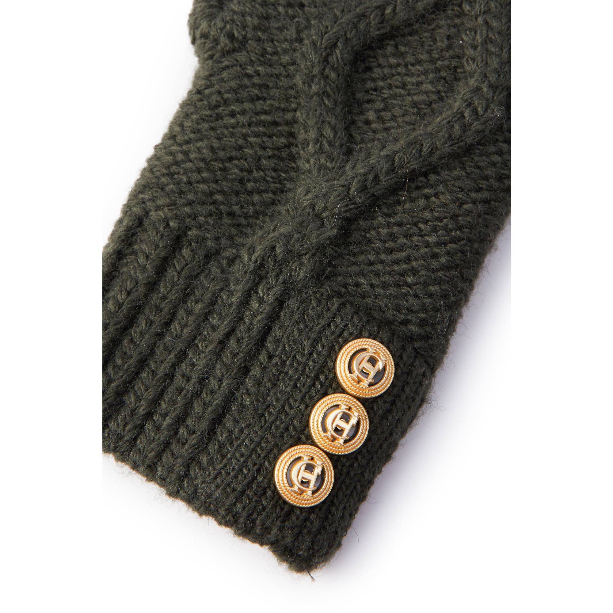 Product image 3 of 6 of Holland Cooper Women's Cortina Fingerless Gloves - Fern Green