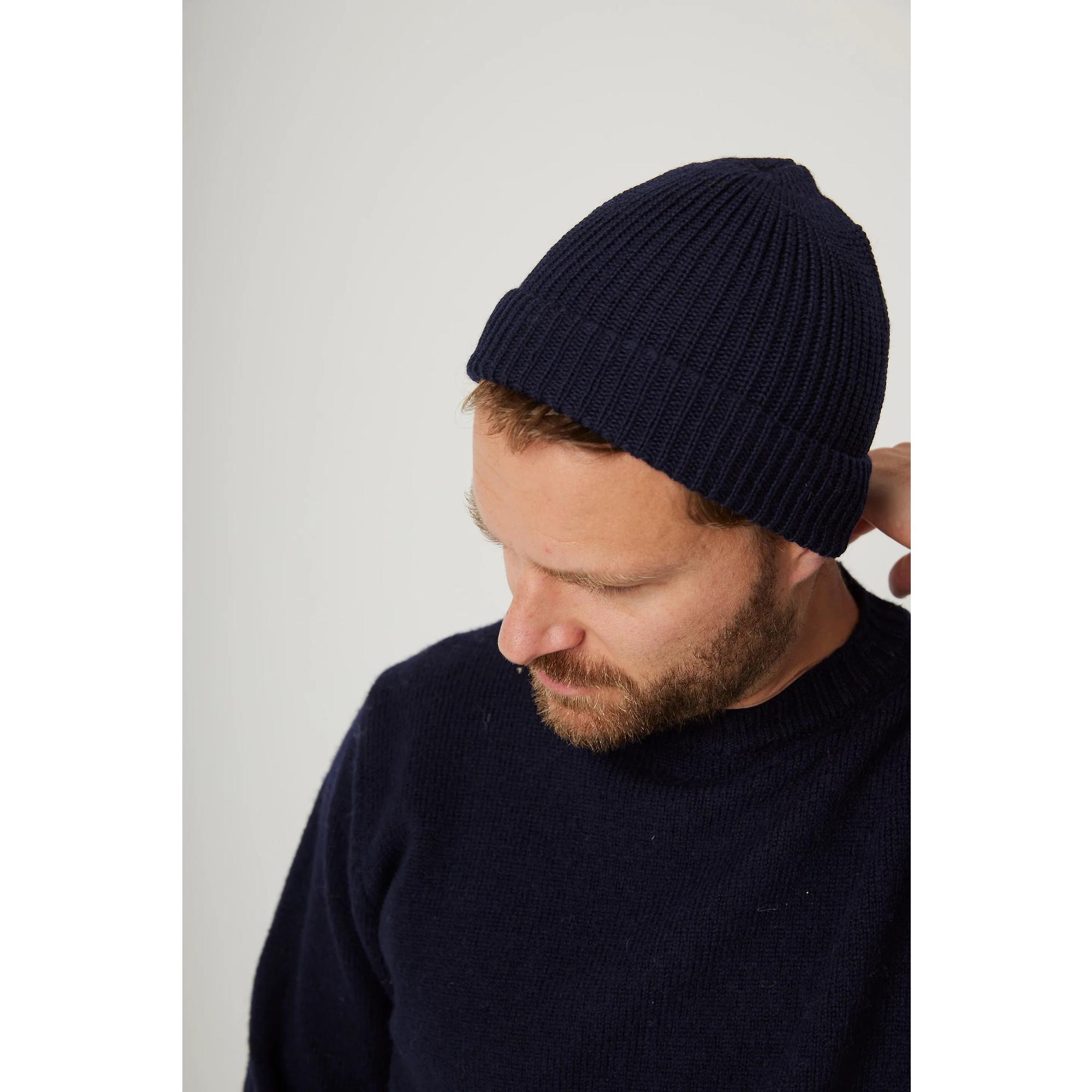 Product image 4 of 6 of Peregrine Porter Ribbed Beanie - Navy