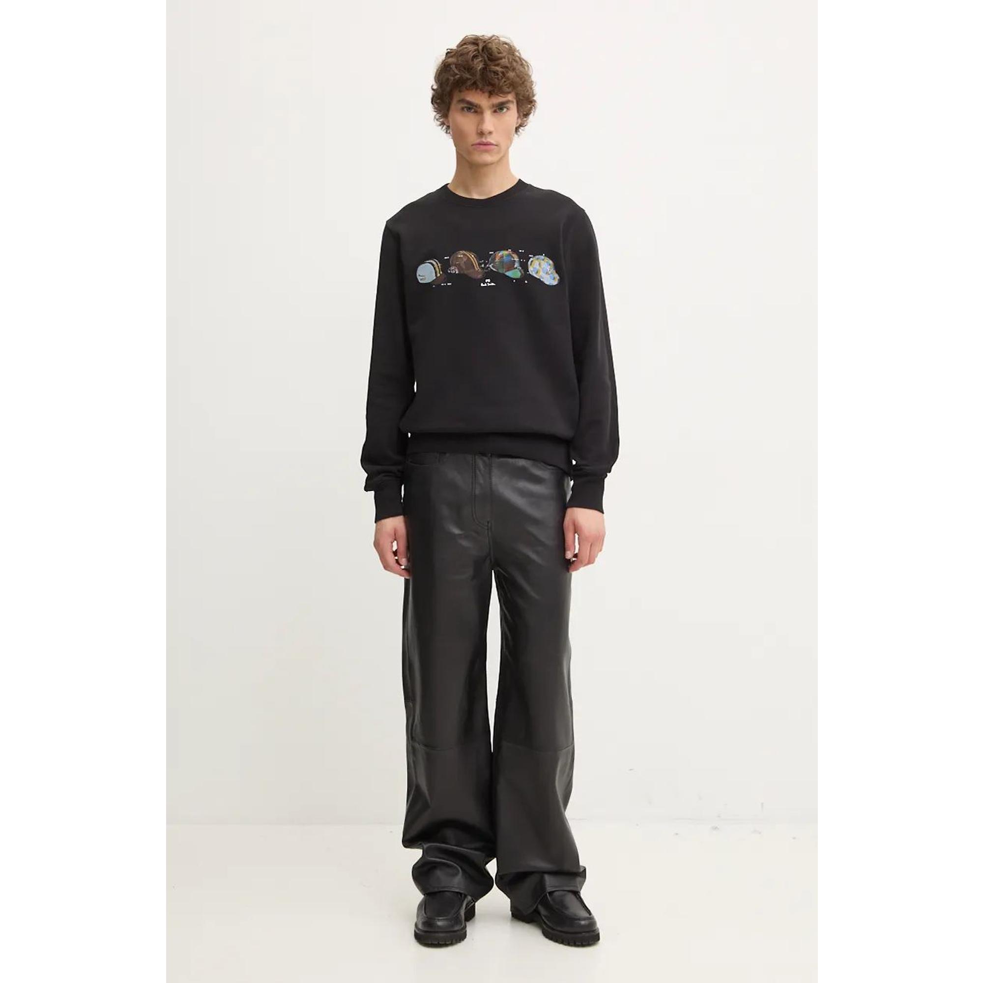 Product image 4 of 8 of Paul Smith Men's Cycling Caps Sweatshirt - Black