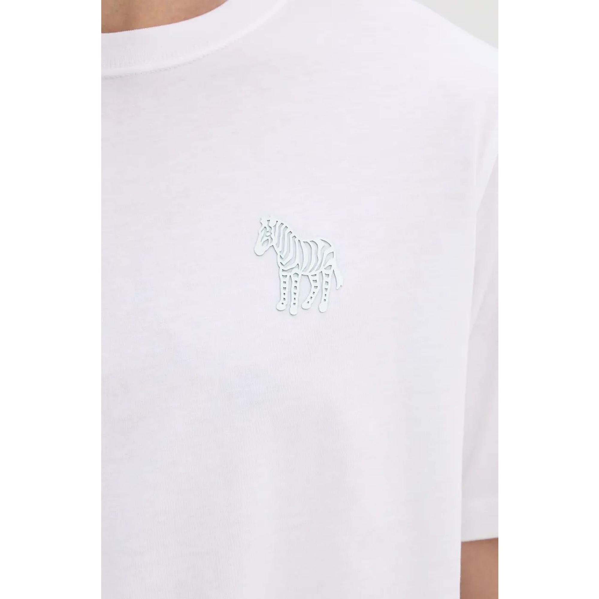 Product image 4 of 5 of Paul Smith Men's Regular Fit Zebra T-Shirt - White