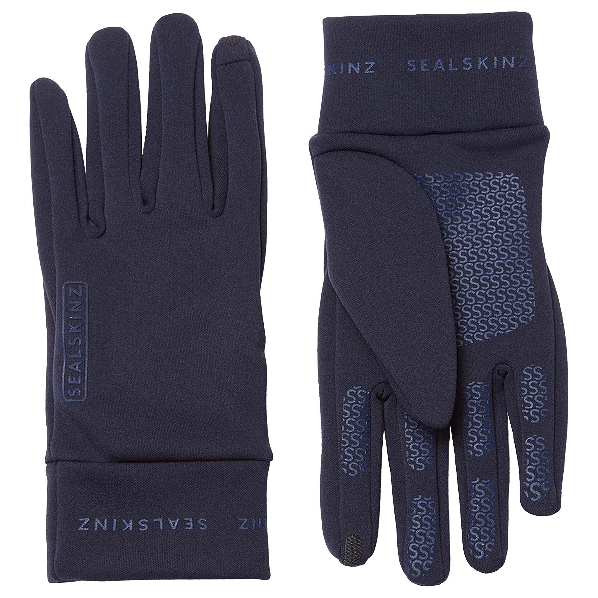 Product image 1 of 3 of Sealskinz Acle Water Repellent Nanosealz Fleece Gloves - Navy