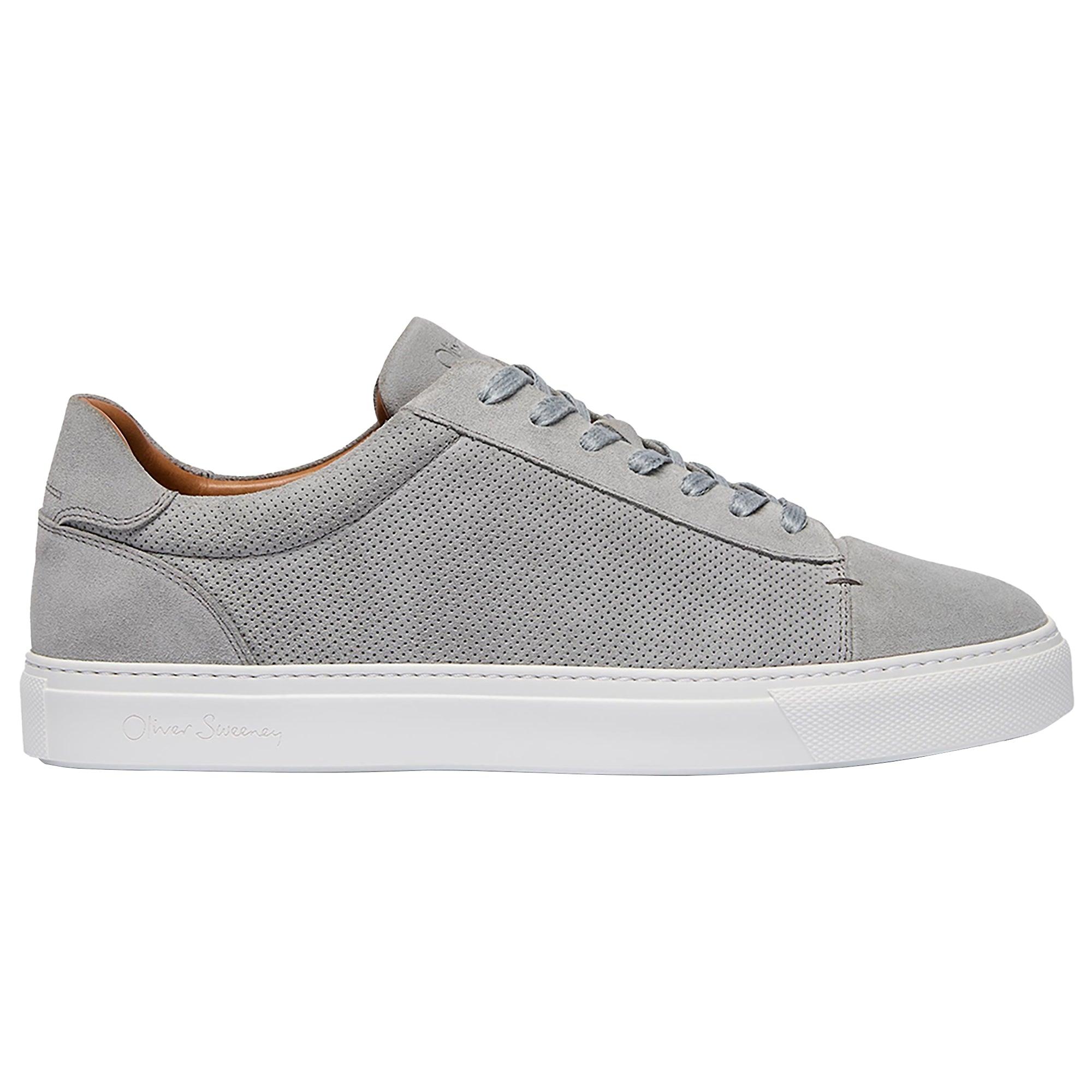 Product image 1 of 5 of Oliver Sweeney Men's Almada Perforated Calf Suede Cupsole Trainers - Grey Suede