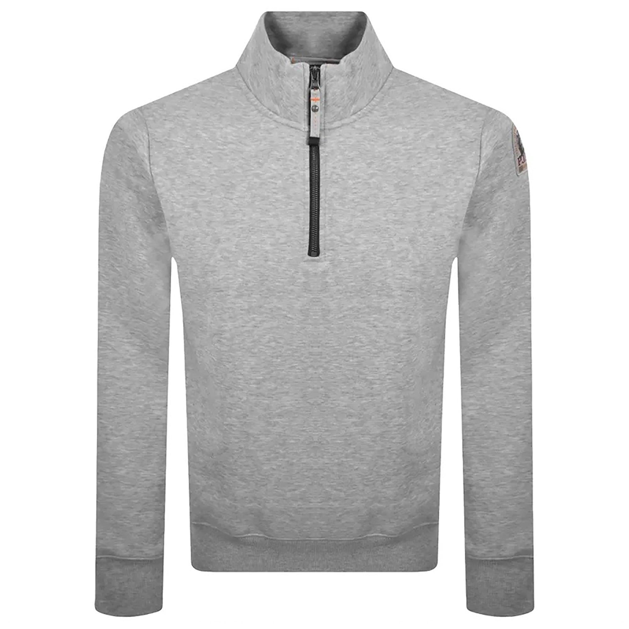 Product image 1 of 4 of Parajumpers Men's Broad Peak 1/2 Zip Sweatshirt - Ash Grey Melange