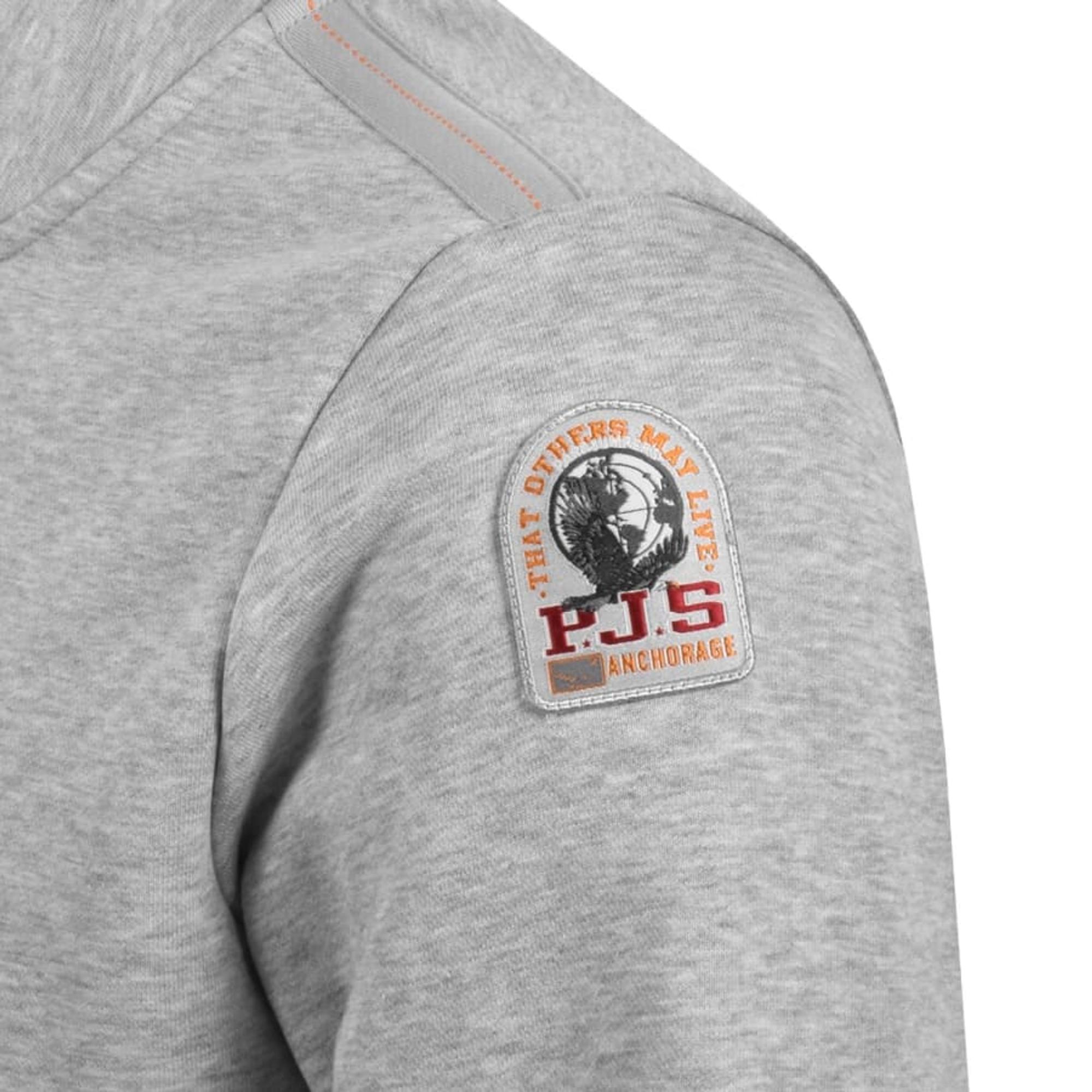 Product image 3 of 4 of Parajumpers Men's Broad Peak 1/2 Zip Sweatshirt - Ash Grey Melange
