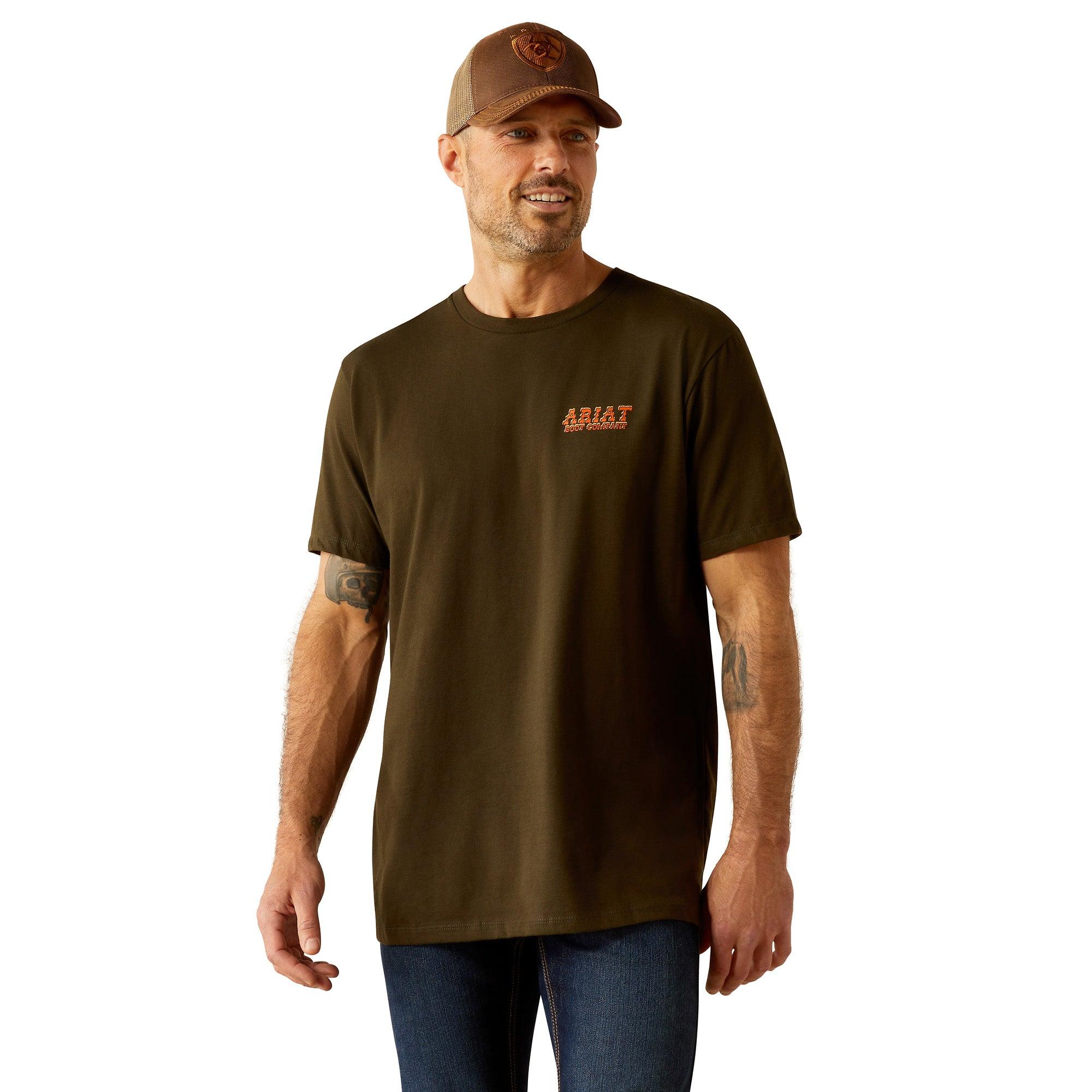 Product image 1 of 5 of Ariat Men's Armadillo T-Shirt - Dark Olive