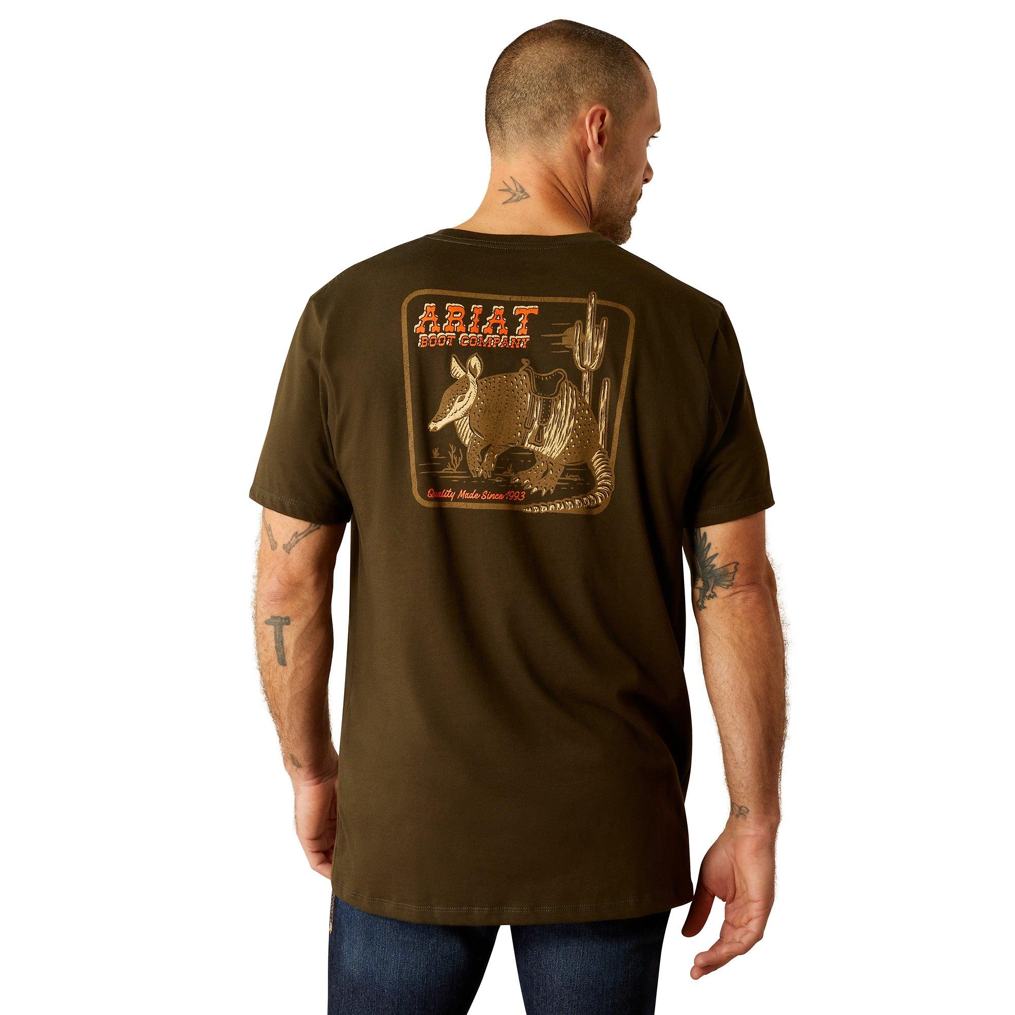 Product image 2 of 5 of Ariat Men's Armadillo T-Shirt - Dark Olive