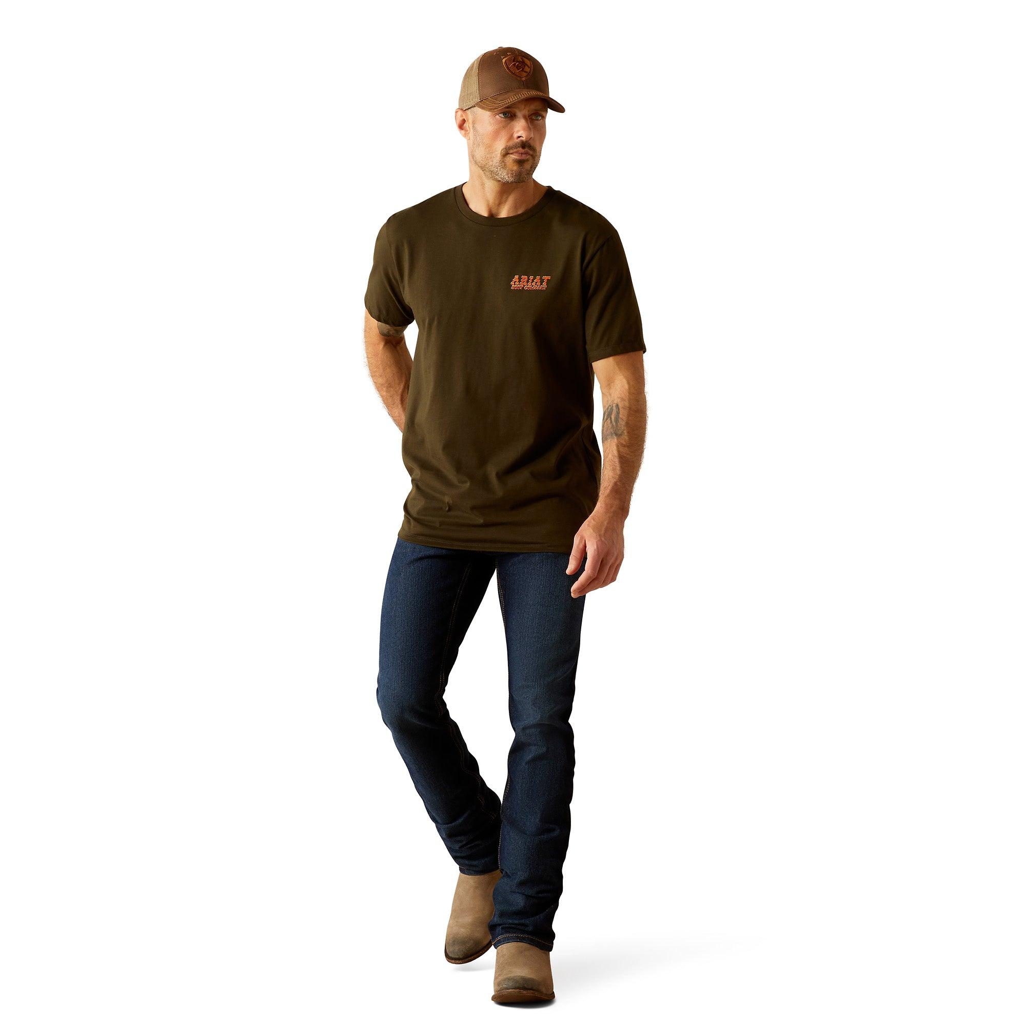 Product image 3 of 5 of Ariat Men's Armadillo T-Shirt - Dark Olive