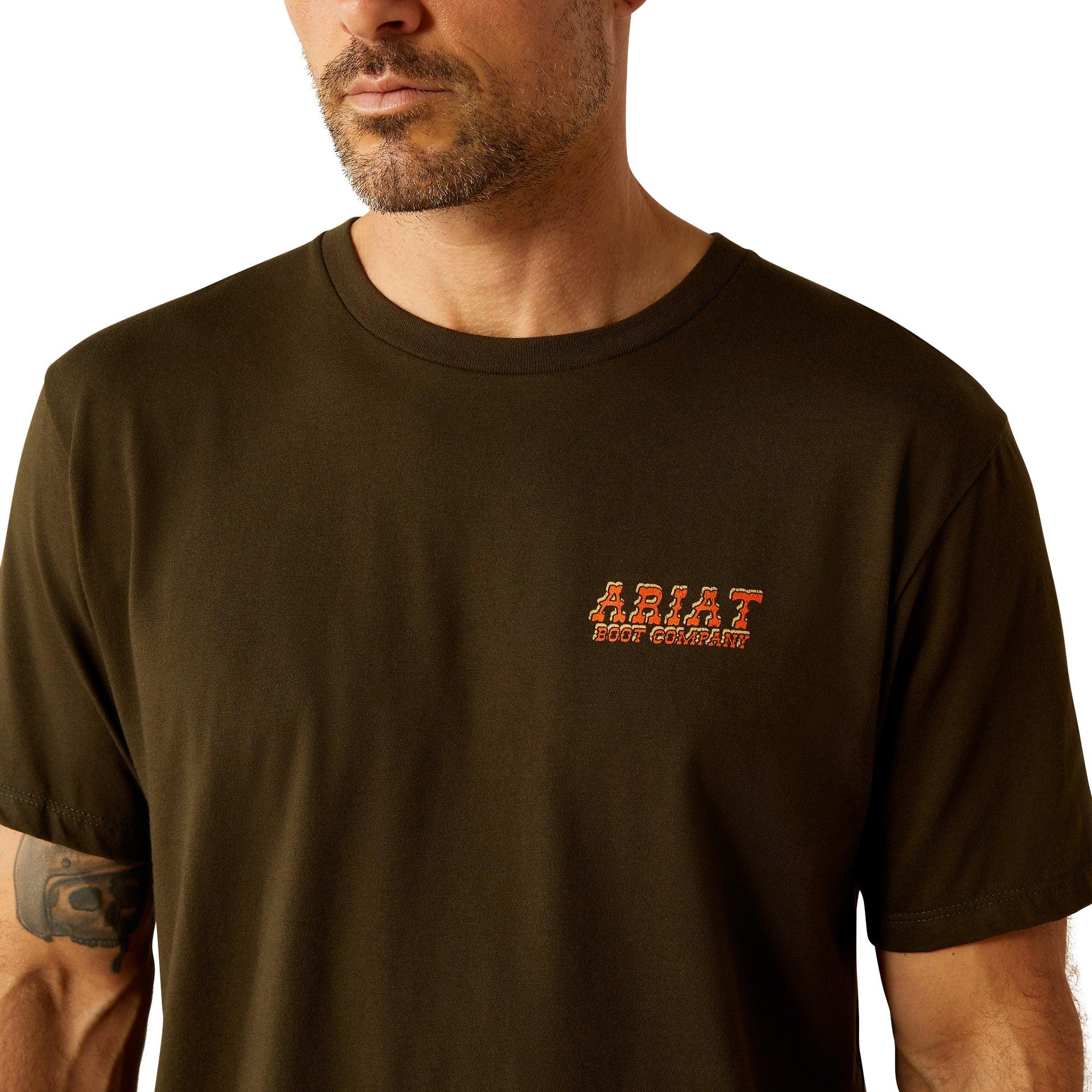 Product image 4 of 5 of Ariat Men's Armadillo T-Shirt - Dark Olive