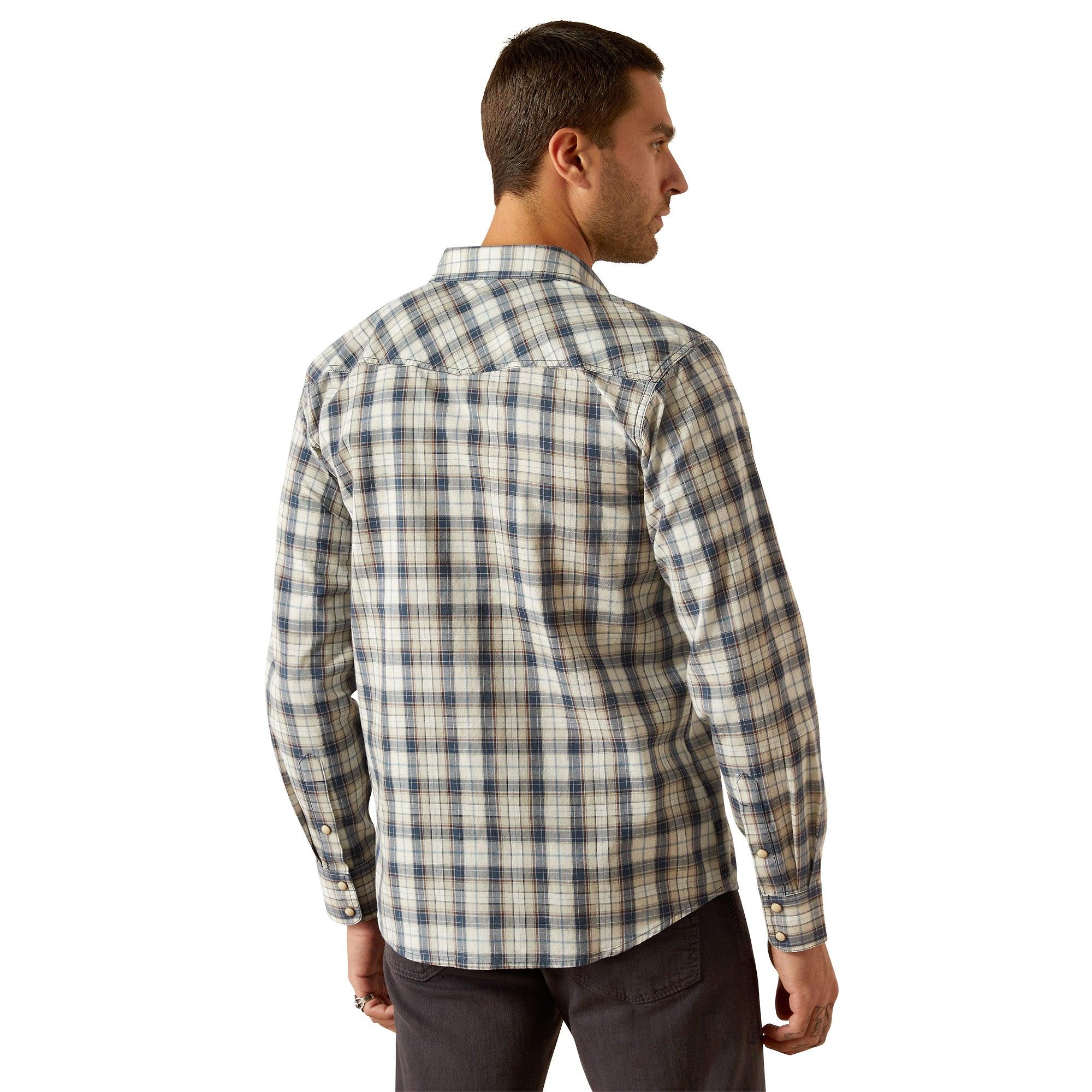 Product image 2 of 4 of Ariat Men's Hampton Retro Long Sleeve Shirt - Navy