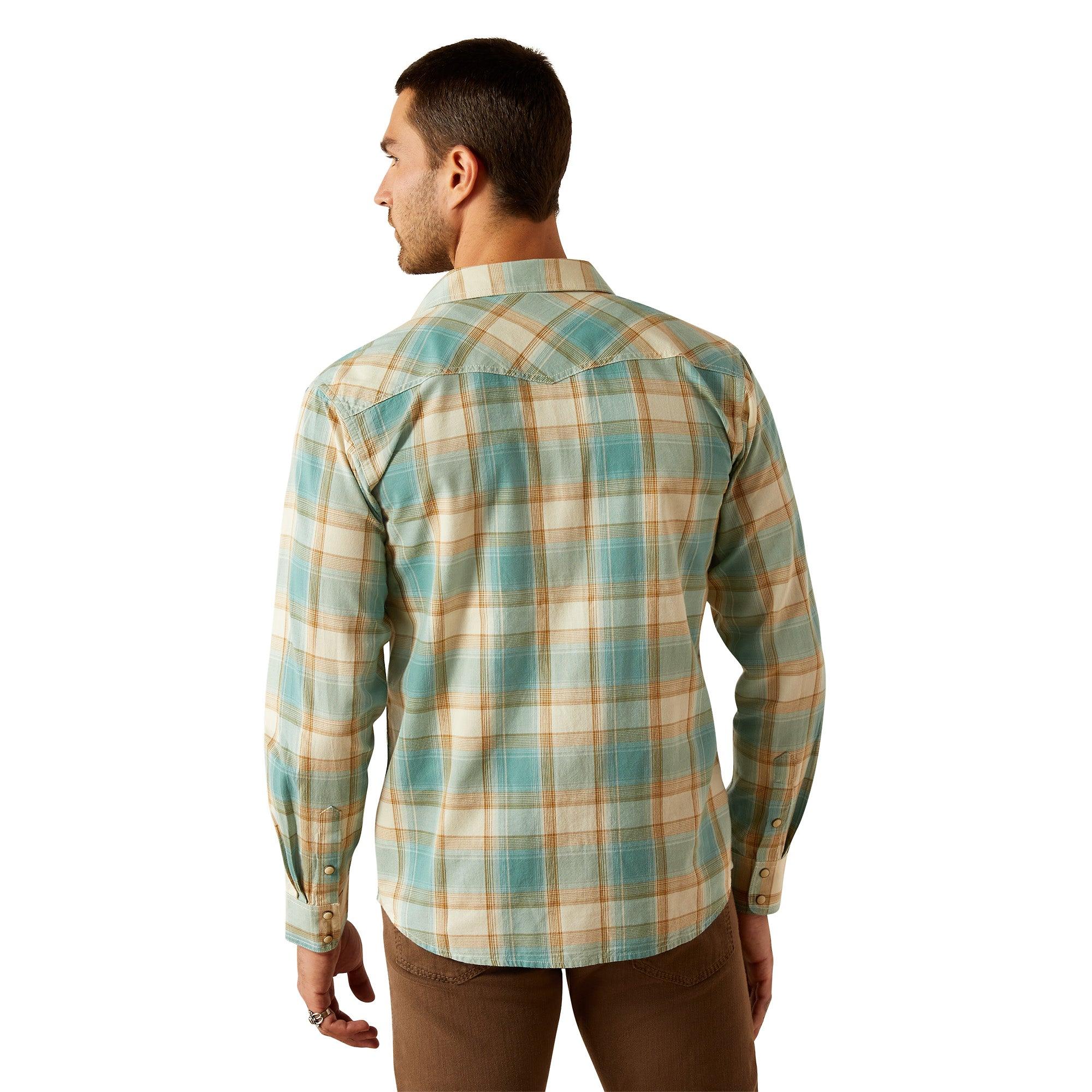 Product image 2 of 4 of Ariat Men's Retro Long Sleeve Shirt - Turquoise