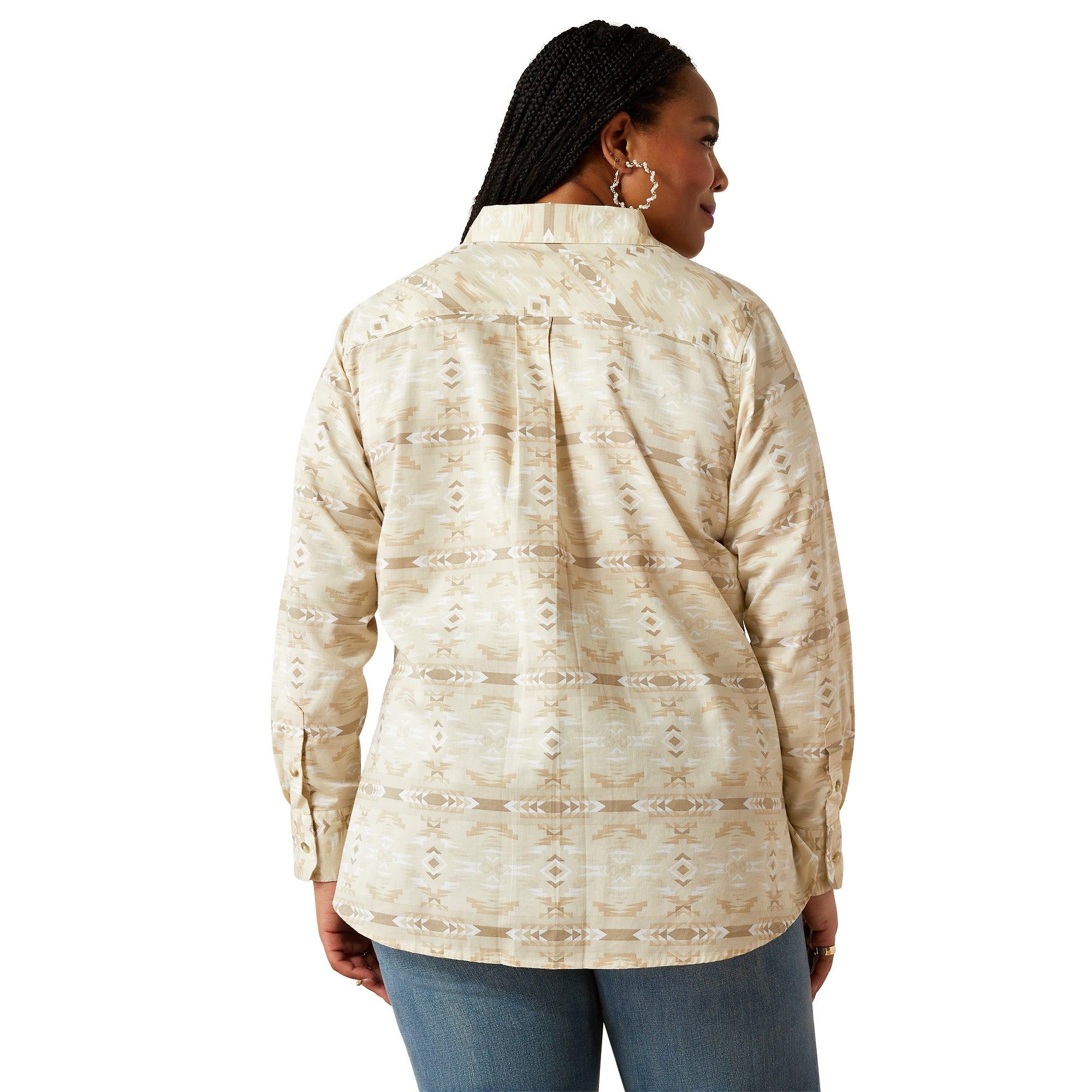 Product image 4 of 7 of Ariat Women's Billie Jean Western Shirt - Sandstone Sw Print