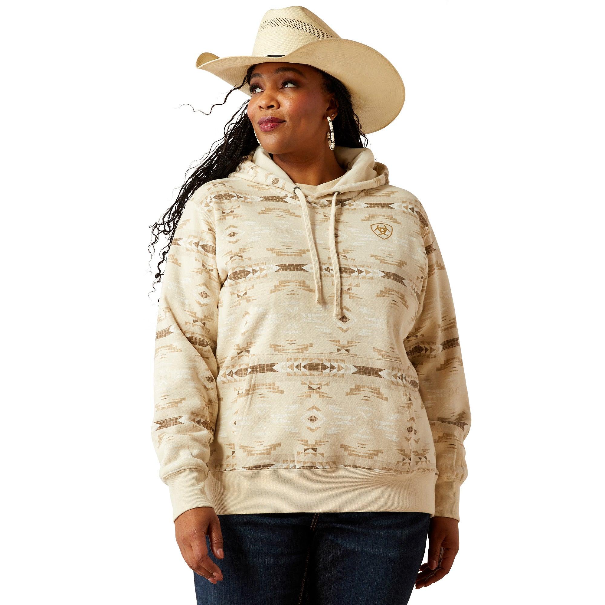 Product image 2 of 7 of Ariat Women's Logo 2.0 Hoodie - Sandstone Sw Print