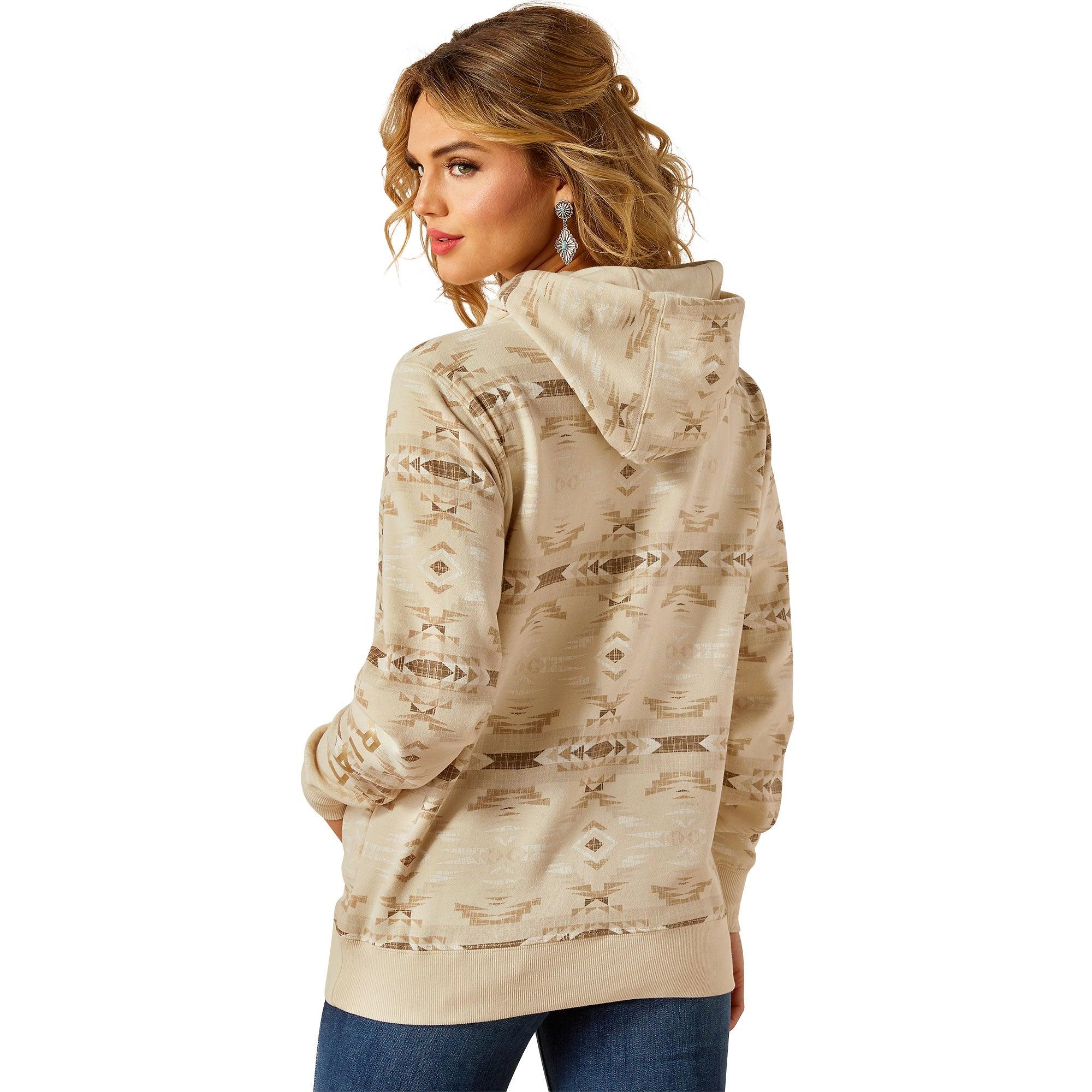 Product image 3 of 7 of Ariat Women's Logo 2.0 Hoodie - Sandstone Sw Print
