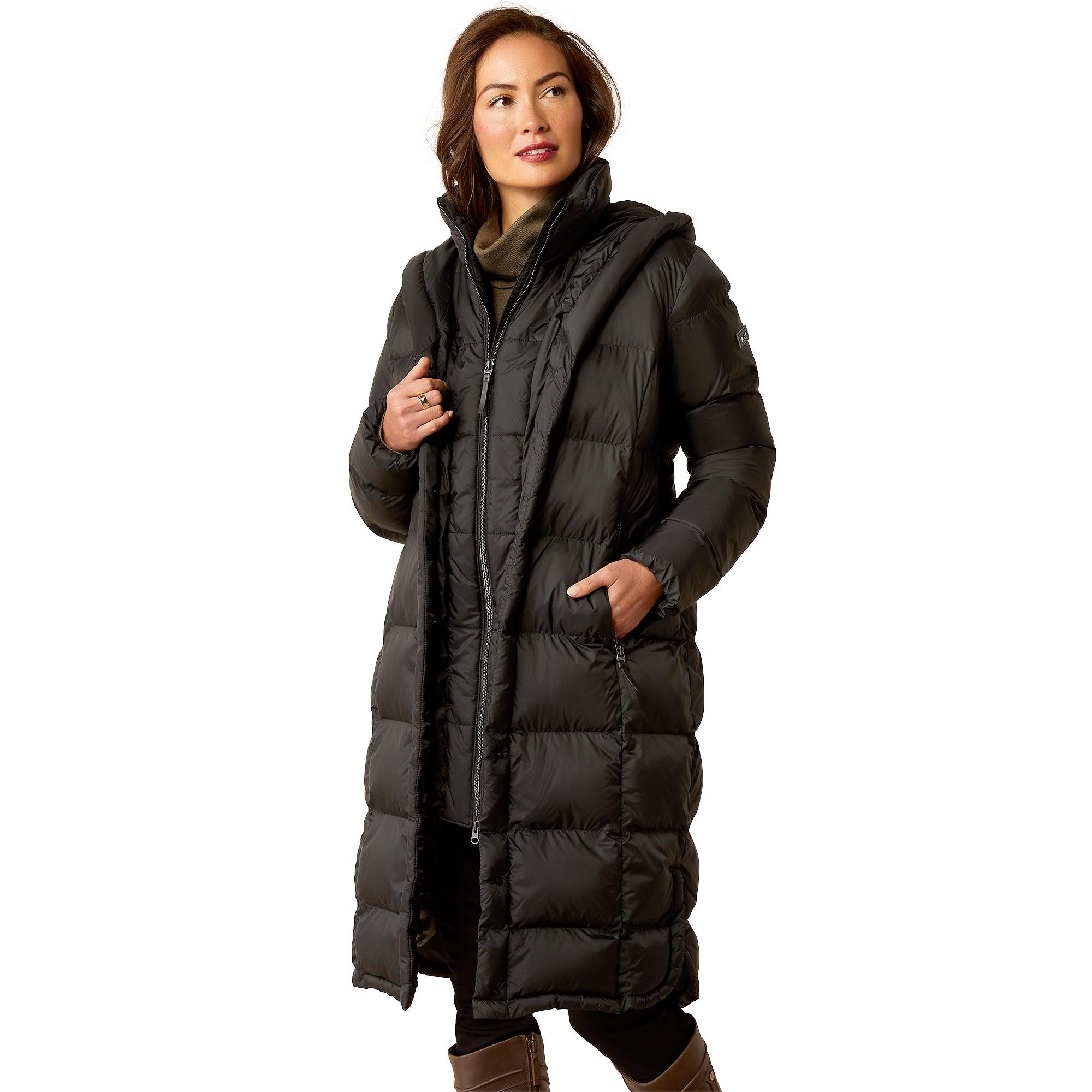 Product image 1 of 6 of Ariat Women's Norfolk Long Insulated Puffa Coat - Black