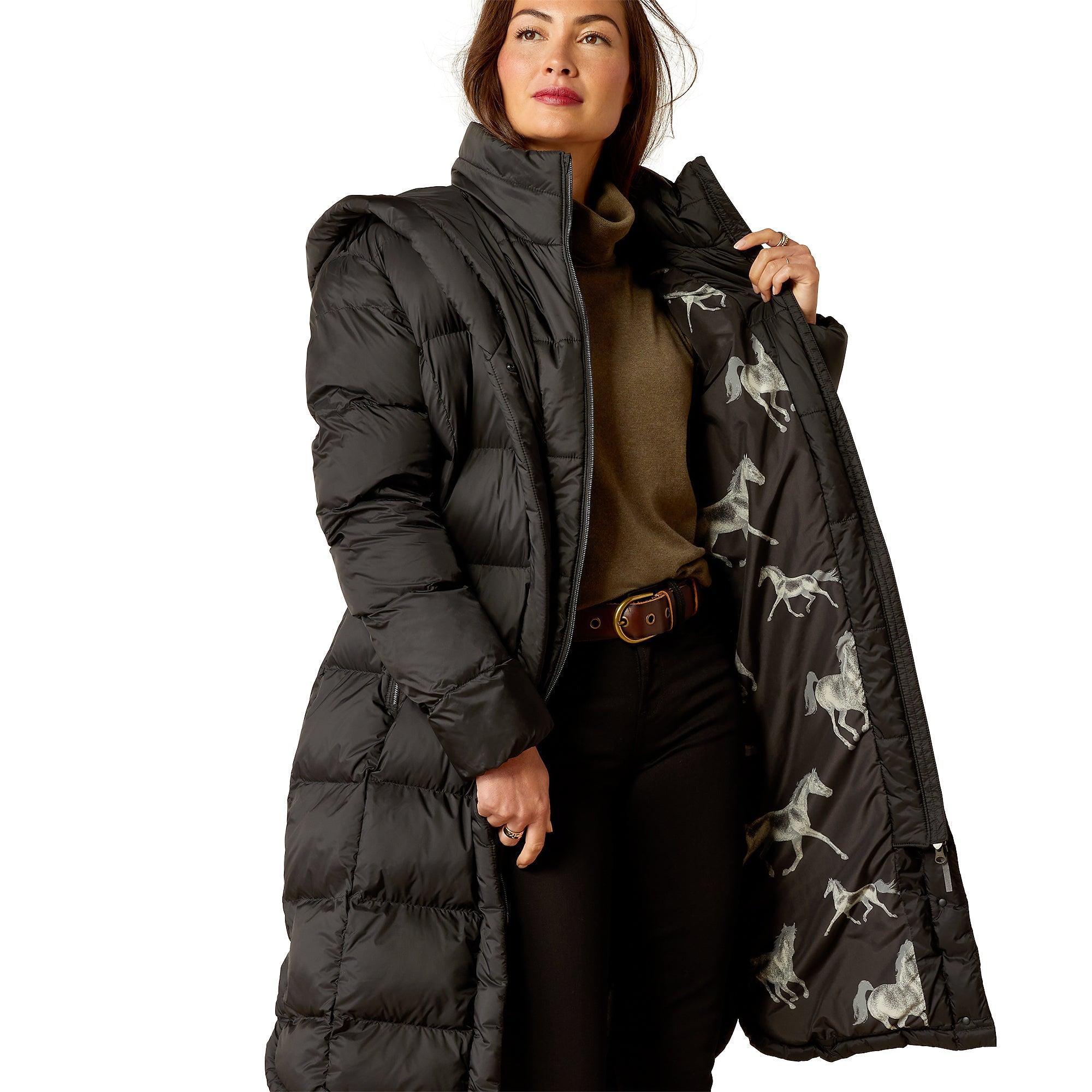 Product image 4 of 6 of Ariat Women's Norfolk Long Insulated Puffa Coat - Black