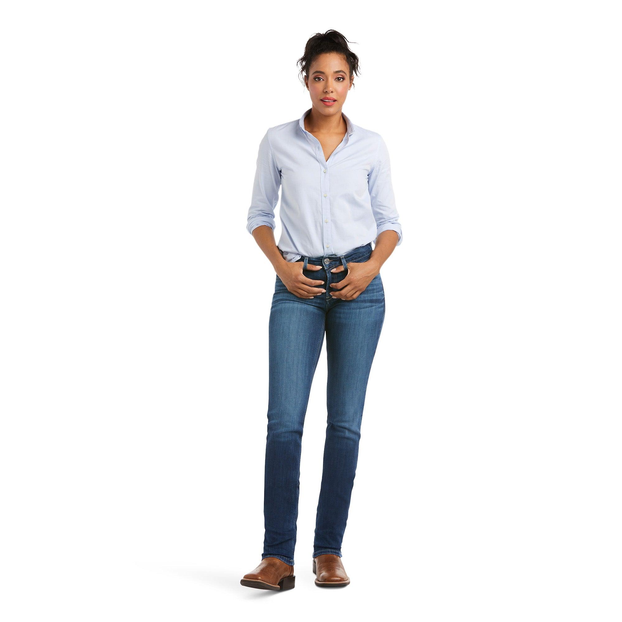 Product image 5 of 9 of Ariat Women's R.E.A.L. Perfect Rise Abby Straight Jeans - Mackenzie