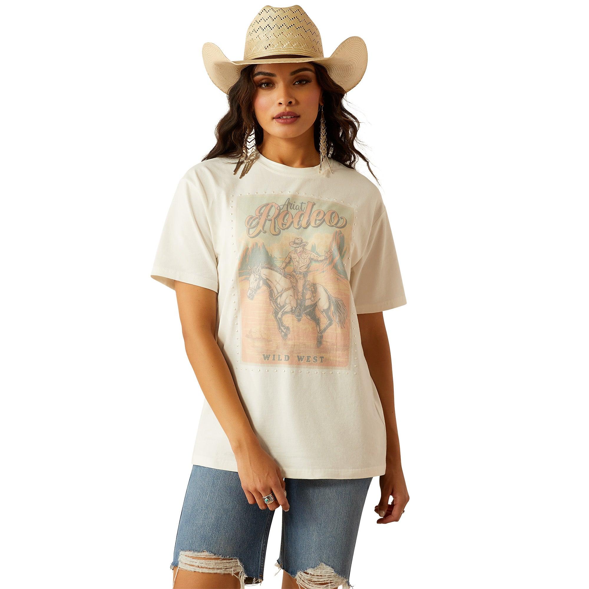 Product image 1 of 4 of Ariat Women's Rodeo T-Shirt - Cloud Dancer
