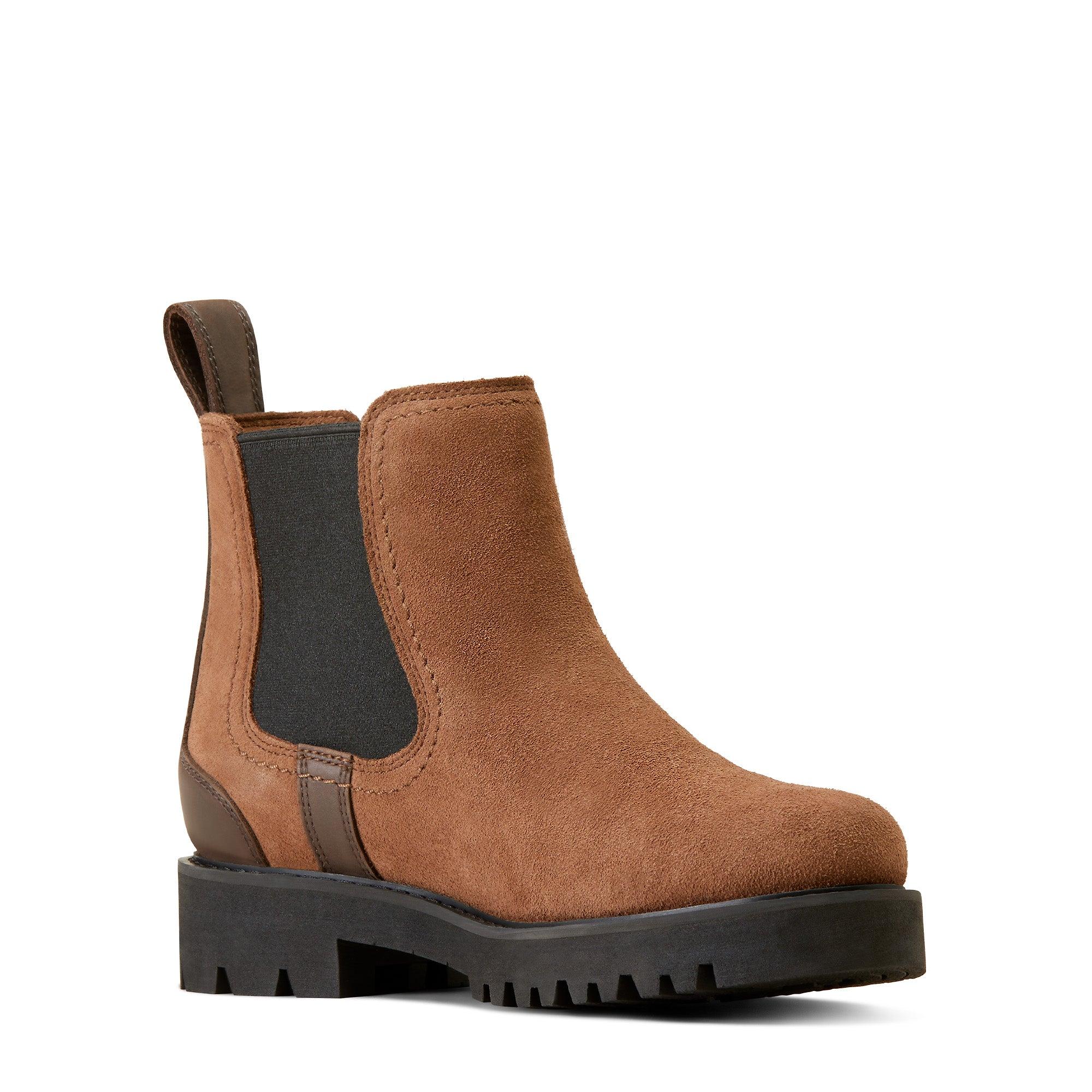 Product image 1 of 7 of Ariat Women's Wexford Lug Waterproof Chelsea Boots - Dark Earth
