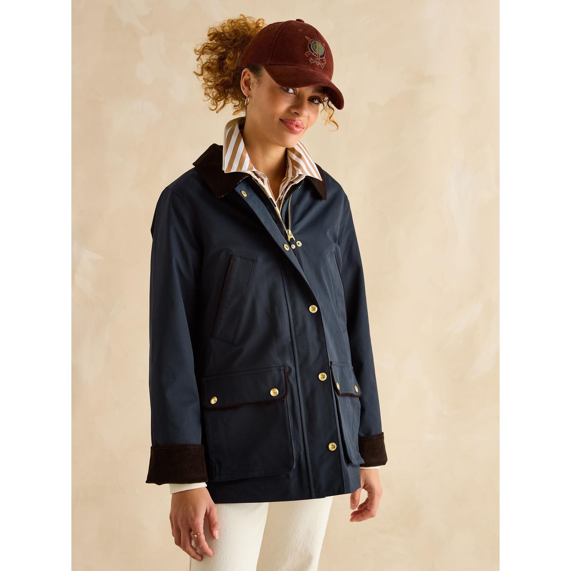 Product image 4 of 13 of Joules Women's Katherine Waterproof Heritage Coat - Navy