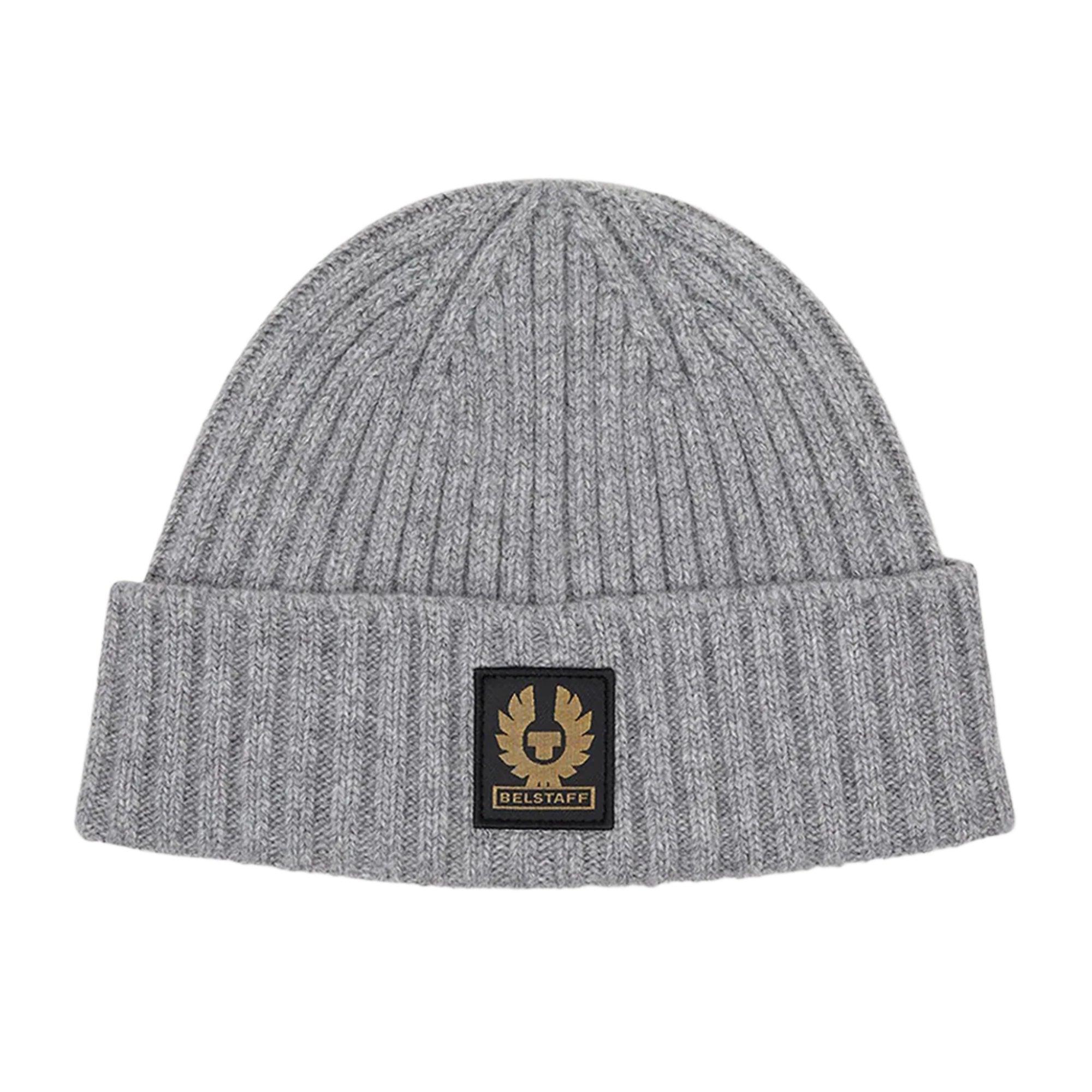 Product image 1 of 2 of Belstaff Men's Lambswool Watch Beanie Hat - Pale Grey Melange