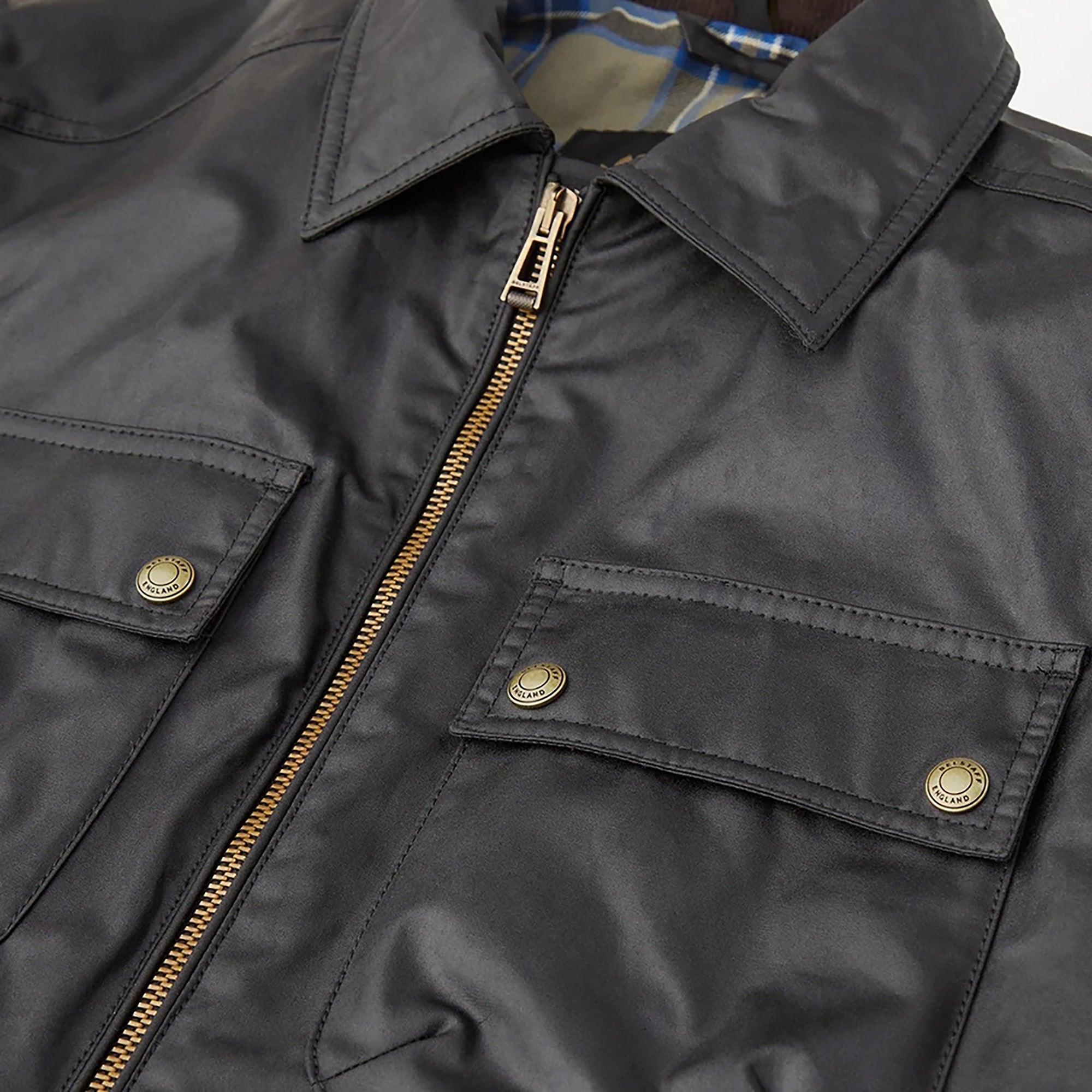 Product image 2 of 4 of Belstaff Men's Waxed Cotton Tour Overshirt Jacket - Black