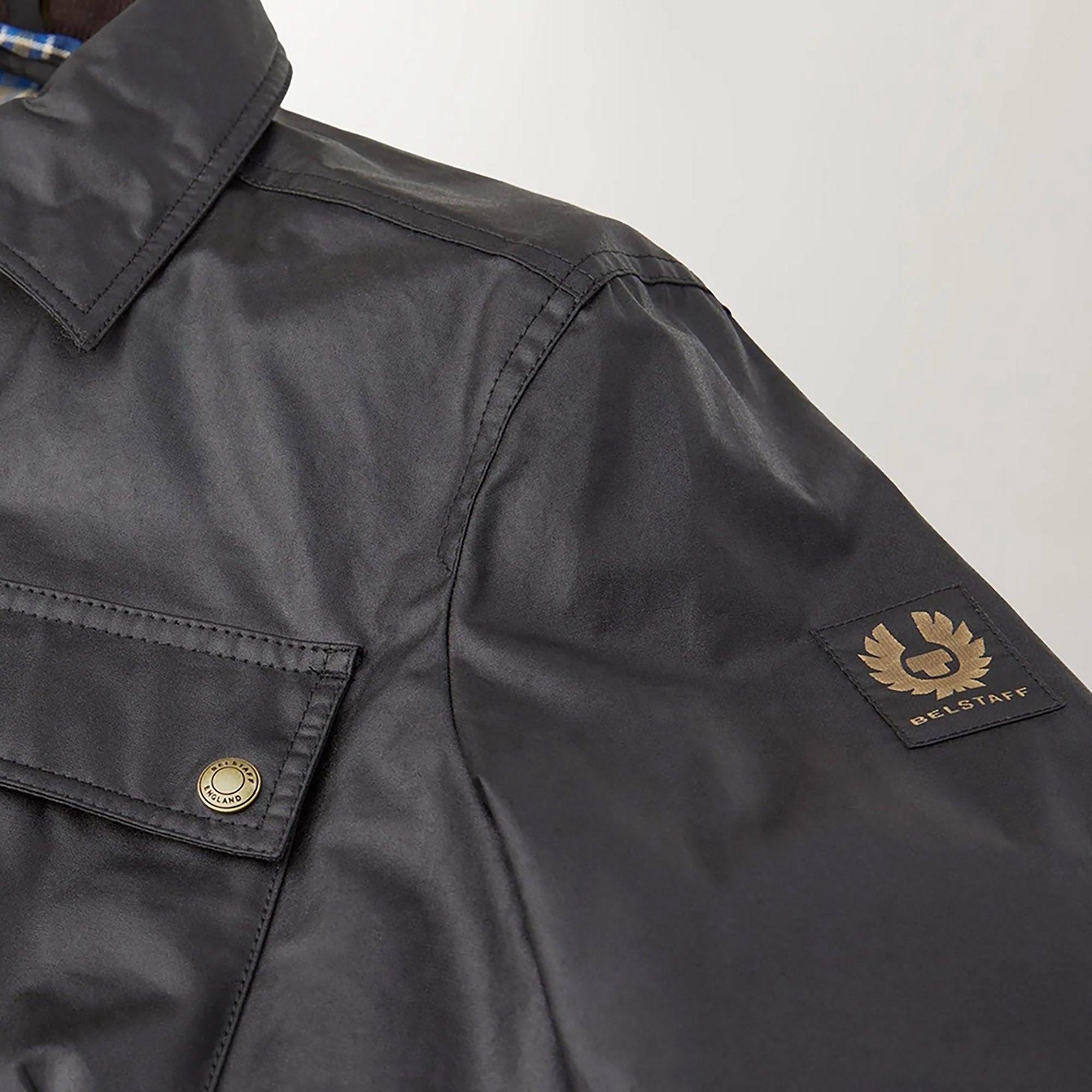 Product image 3 of 4 of Belstaff Men's Waxed Cotton Tour Overshirt Jacket -  Black