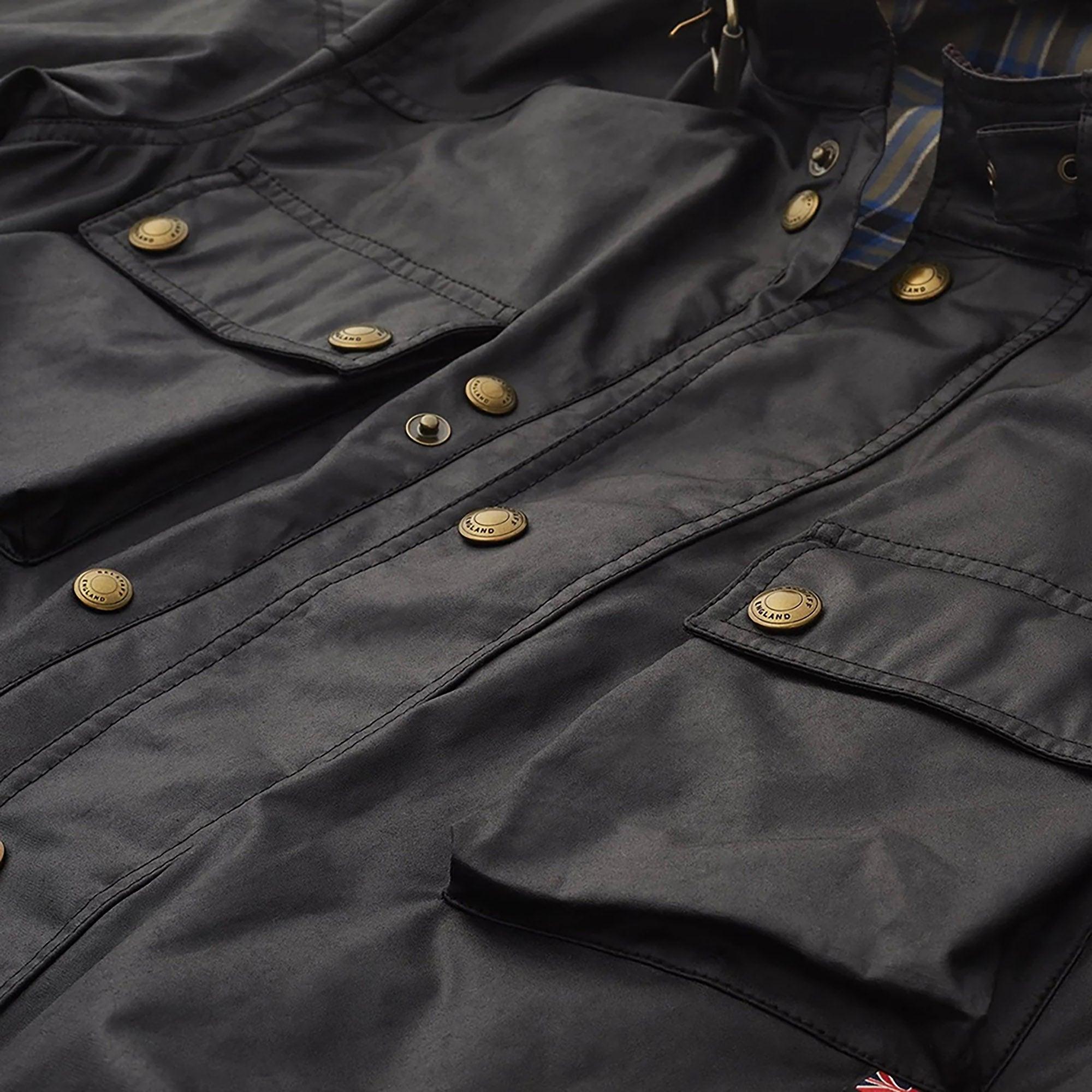 Product image 2 of 4 of Belstaff Men's Waxed Cotton Trialmaster Jacket - Black