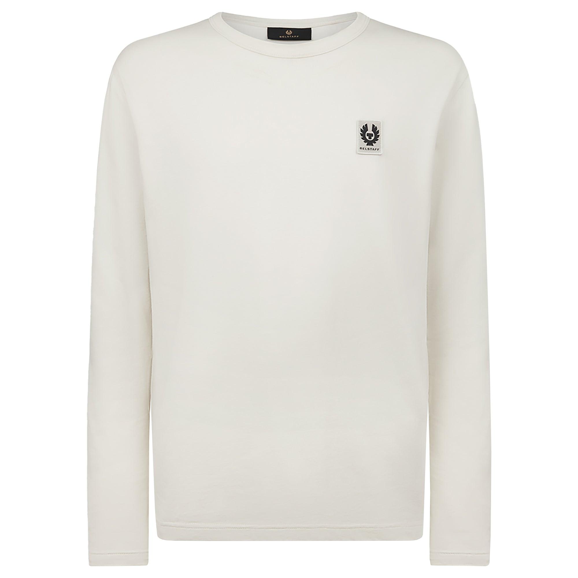Product image 1 of 3 of Belstaff Men's Cotton Jersey Long Sleeved T-Shirt - Silver Birch