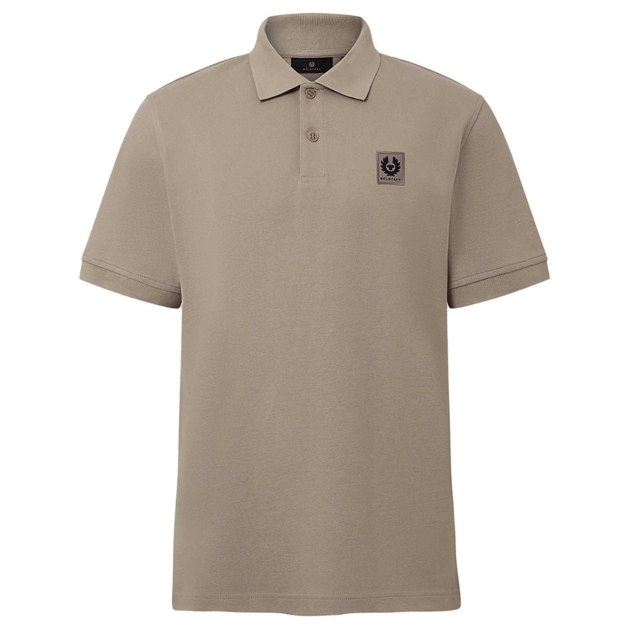 Product image 1 of 3 of Belstaff Men's Cotton Pique Polo Shirt - Dark Sand