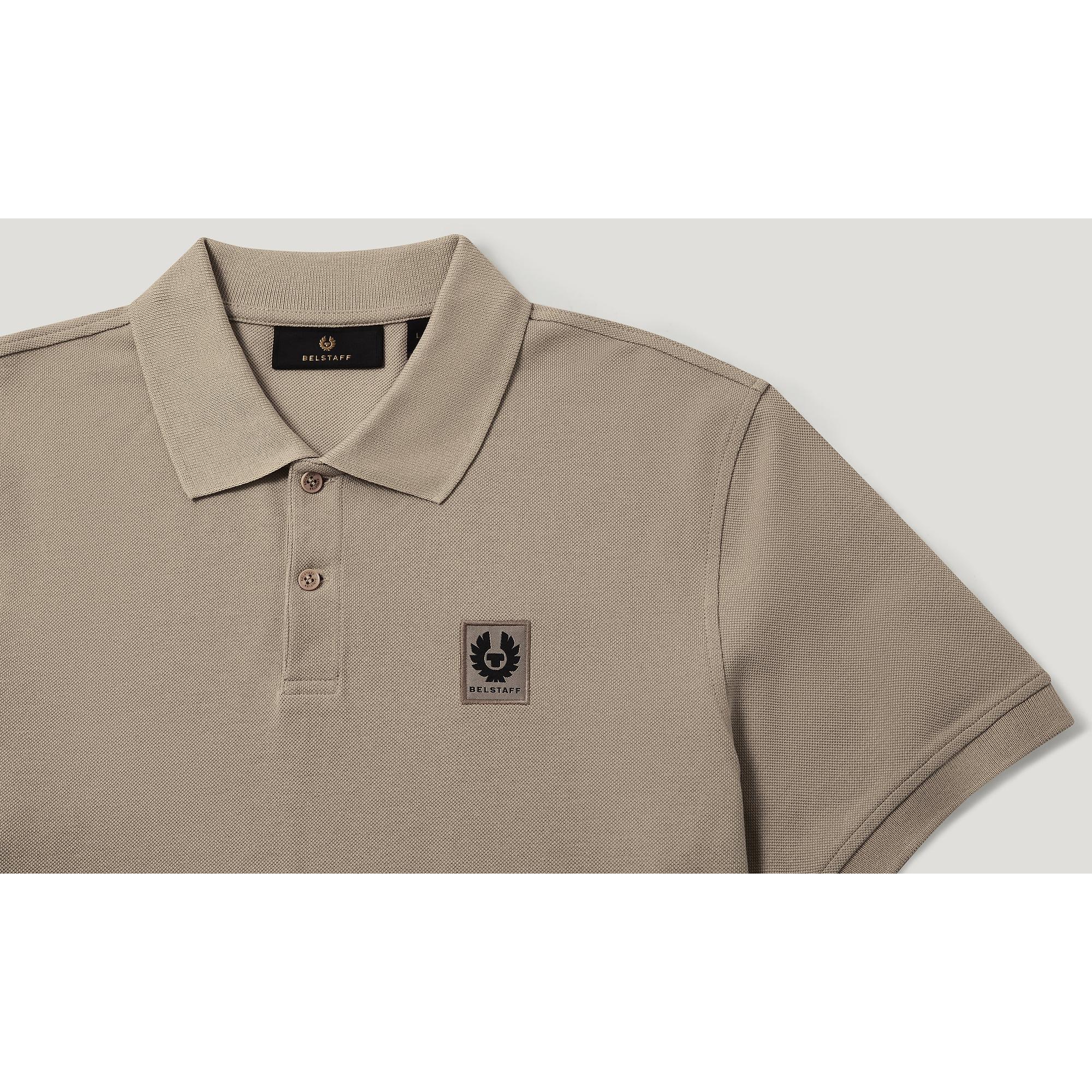 Product image 2 of 3 of Belstaff Men's Cotton Pique Polo Shirt - Dark Sand