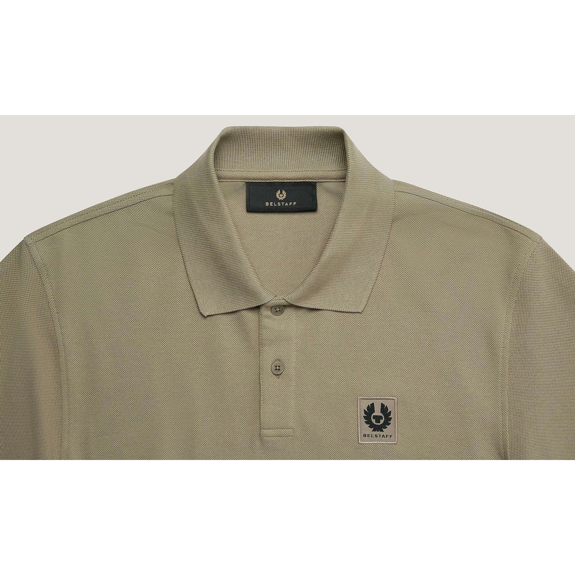 Product image 2 of 3 of Belstaff Men's Cotton Pique Polo Shirt - Fatigue Green