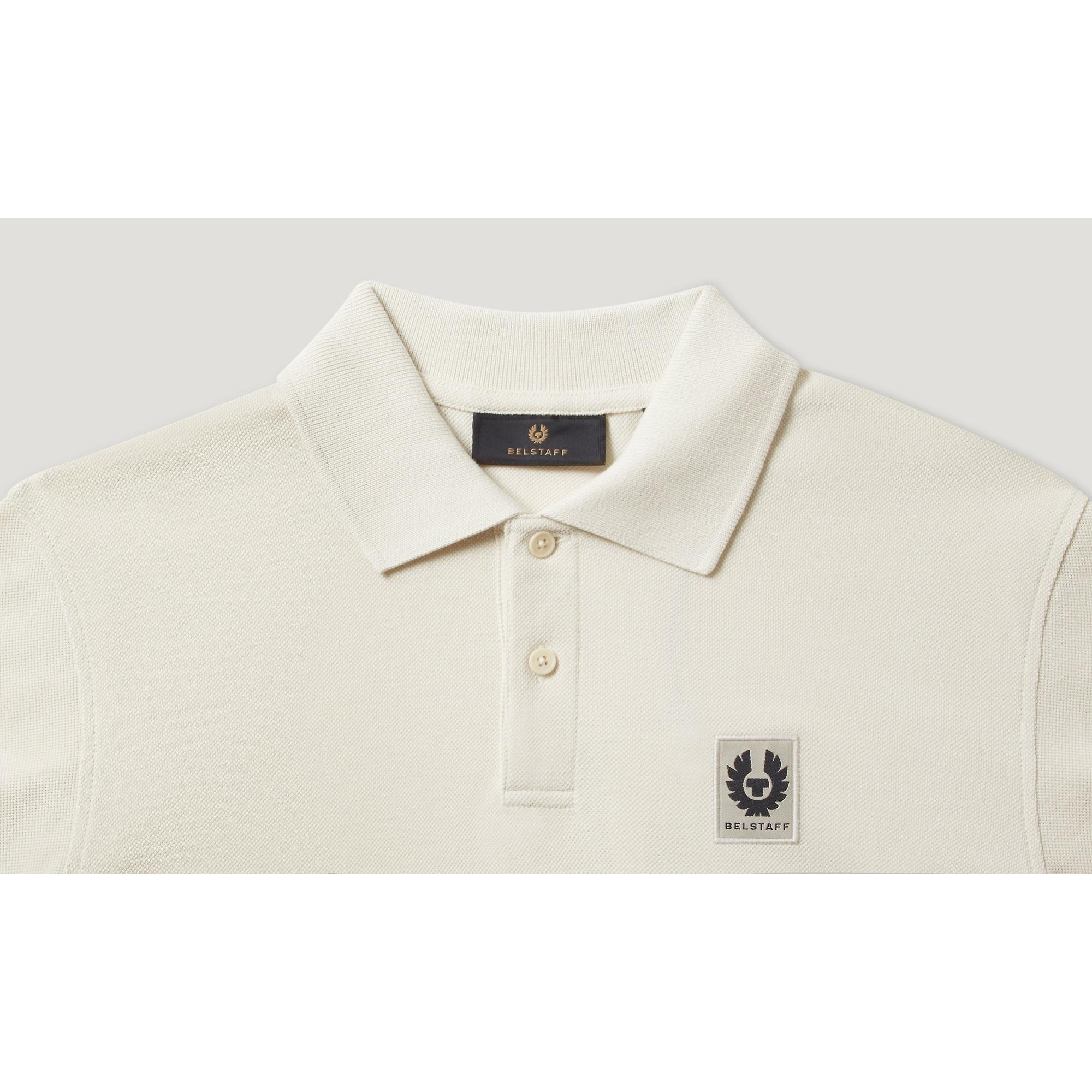 Product image 2 of 3 of Belstaff Men's Cotton Pique Polo Shirt - Silver Birch