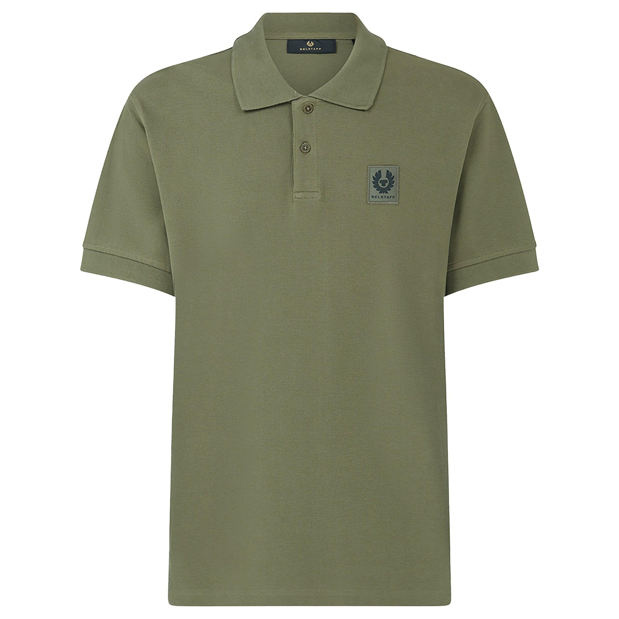 Product image 1 of 3 of Belstaff Men's Cotton Pique Polo Shirt - True Olive