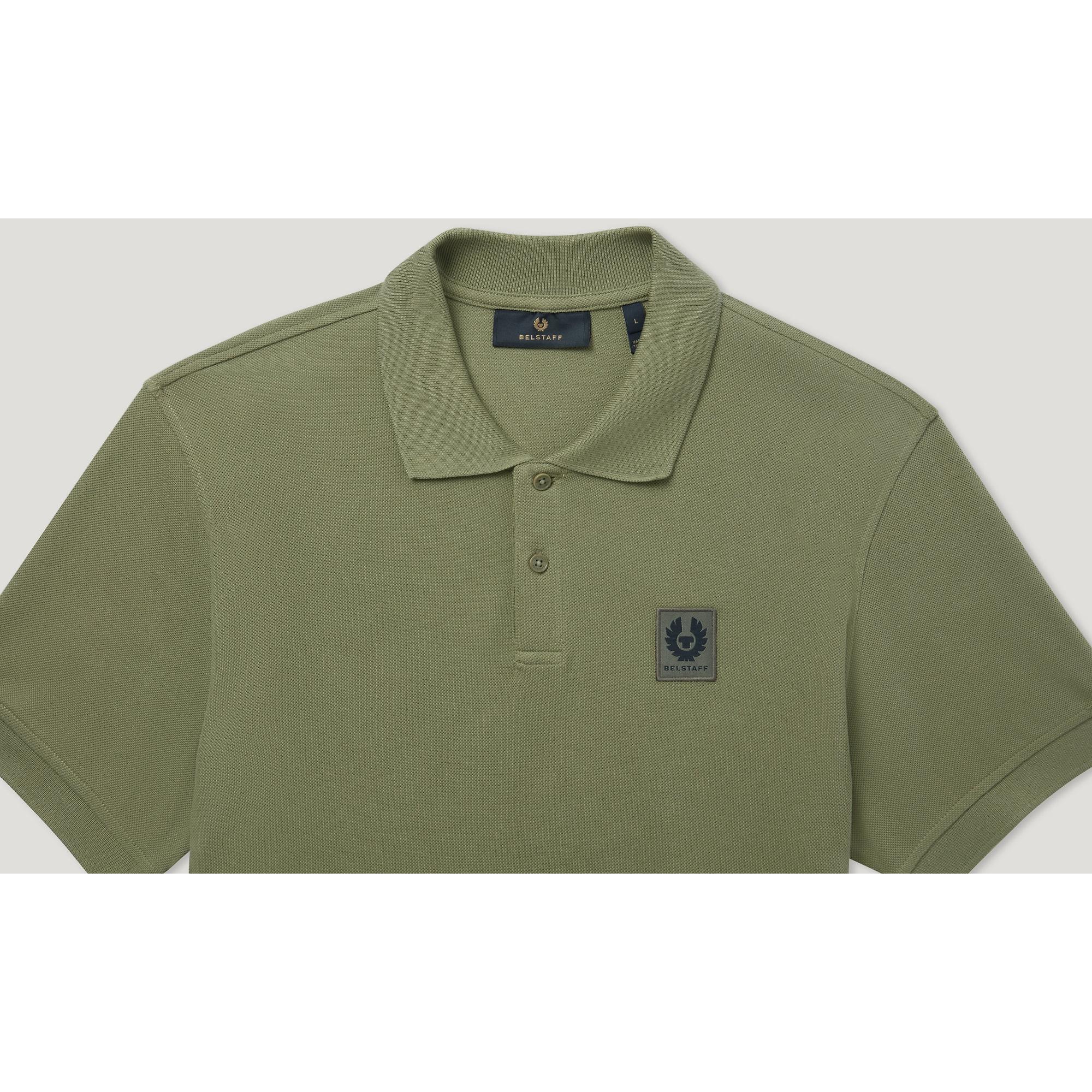 Product image 2 of 3 of Belstaff Men's Cotton Pique Polo Shirt - True Olive