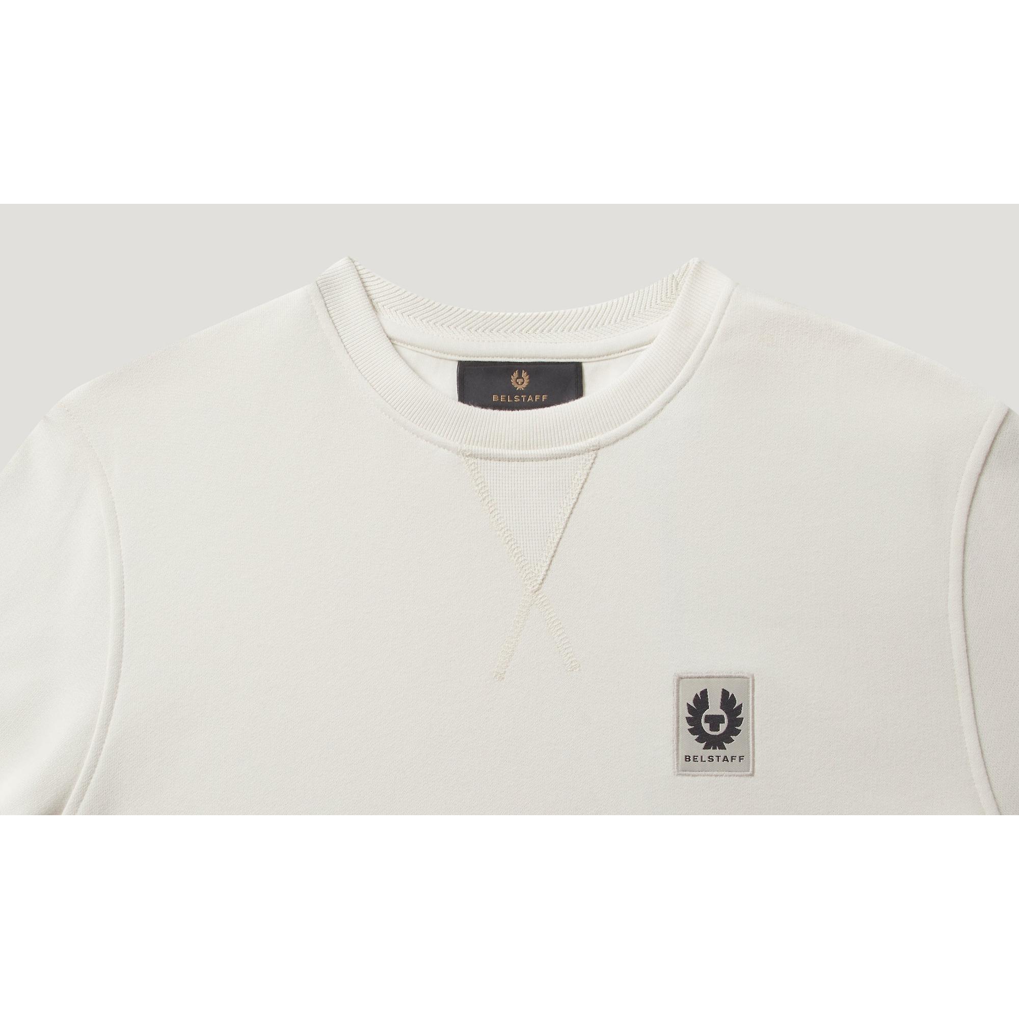 Product image 2 of 3 of Belstaff Men's Cotton Fleece Sweatshirt - Silver Birch