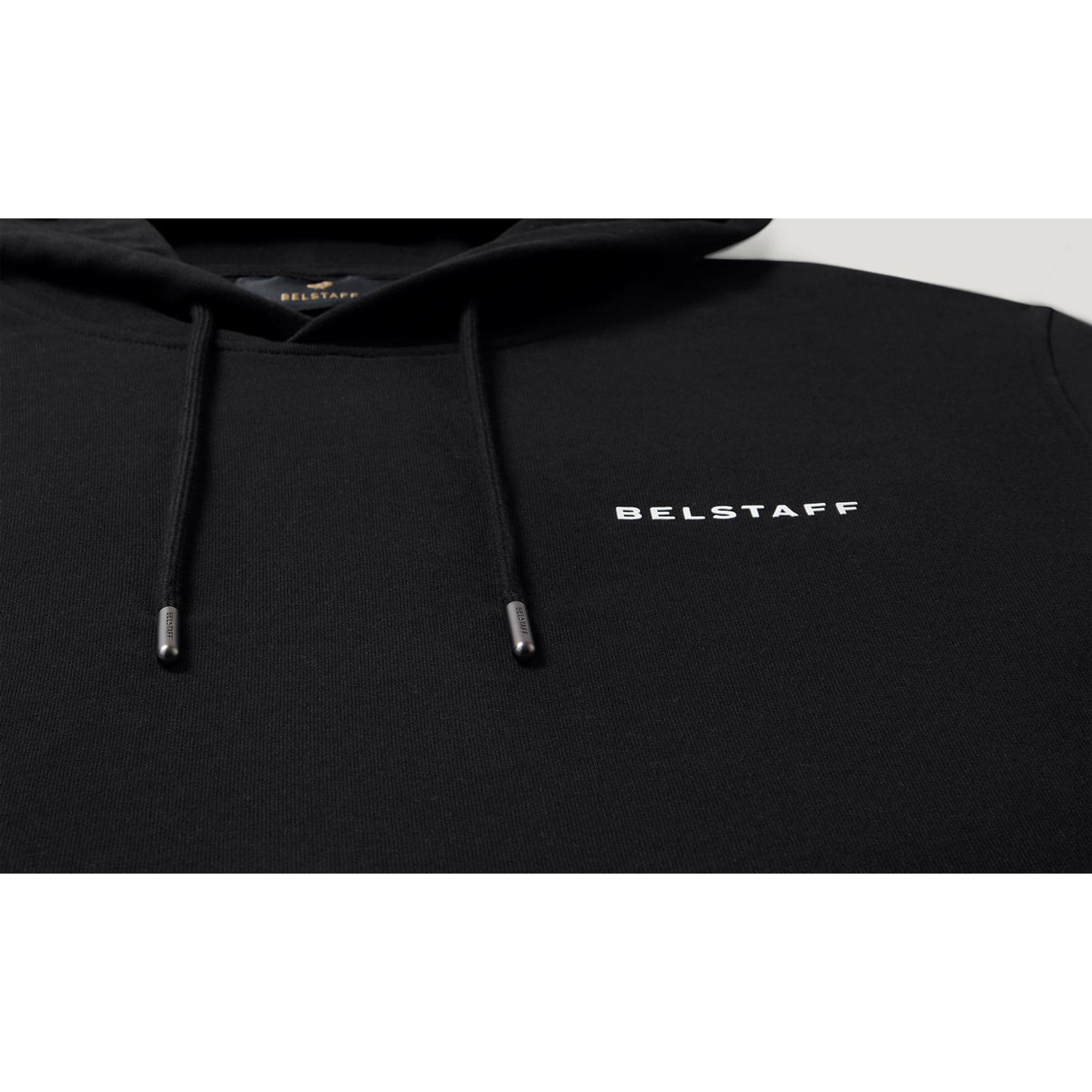 Product image 2 of 3 of Belstaff Men's Cotton Fleece Border Hoodie - Black